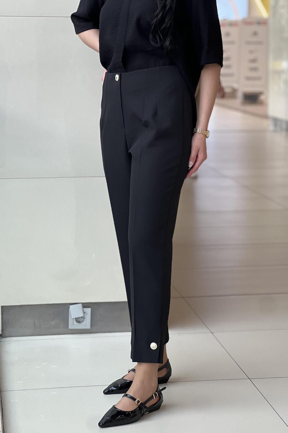 sentez giyim-Synthesis Mars Leg Buttoned Trousers 2