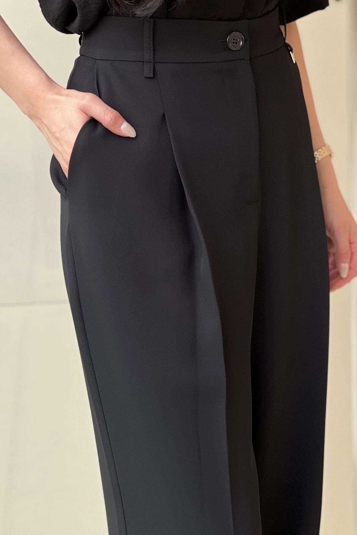 sentez giyim-Synthesis Mars Leg Buttoned Trousers 3