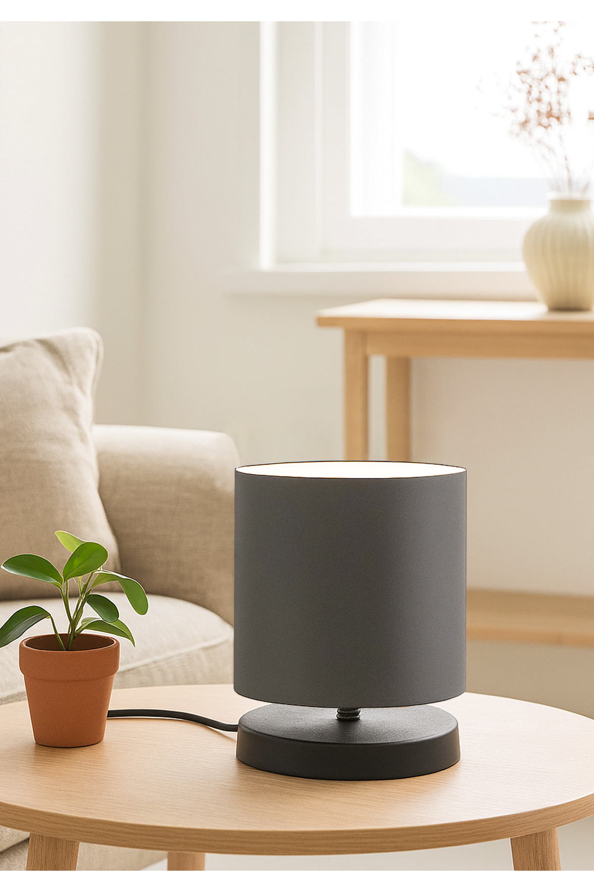 HOMİNG Design Abajur Mini Boy Kumaş Ve Pvc Başlıklar