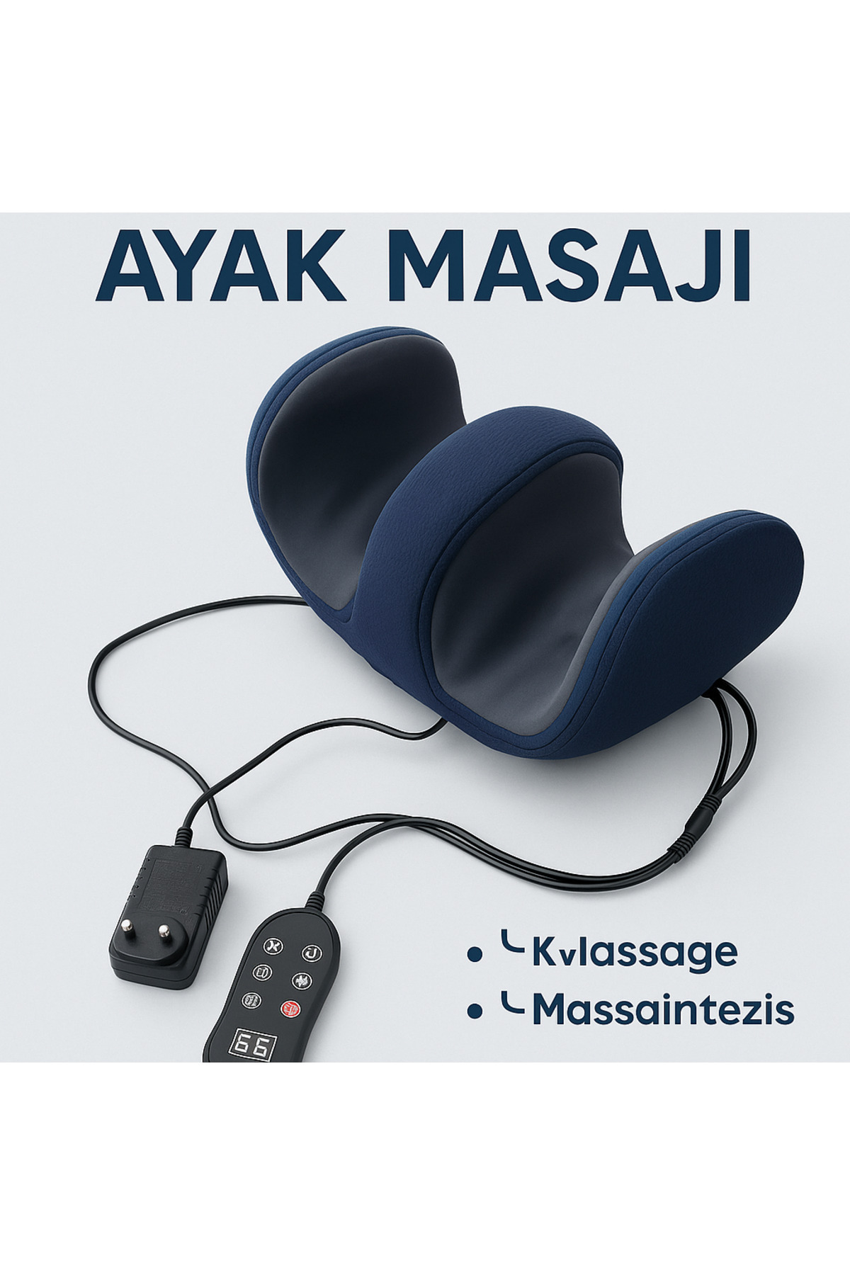 KARAASLAN 🔌 Ayak Masaj Aleti | Kademeli Isıtmalı Titreşimli Masaj Cihazı 💆 Rahatlatıcı Ev Tipi Spa Konforu