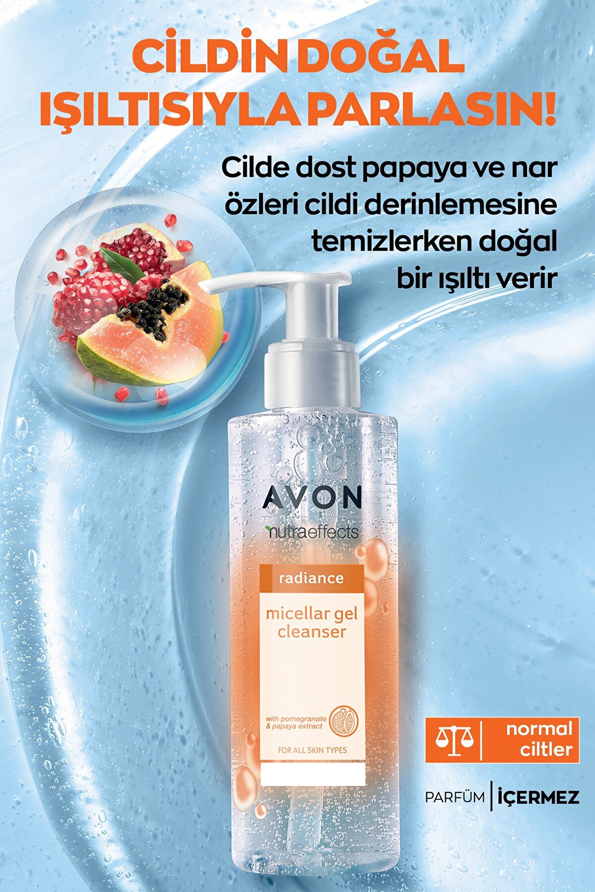 True Radiance Micellar Nar Ve Papaya Özlü Jel Temizleyici 195 Ml. — KREM2654 — تصویر 2 از 2