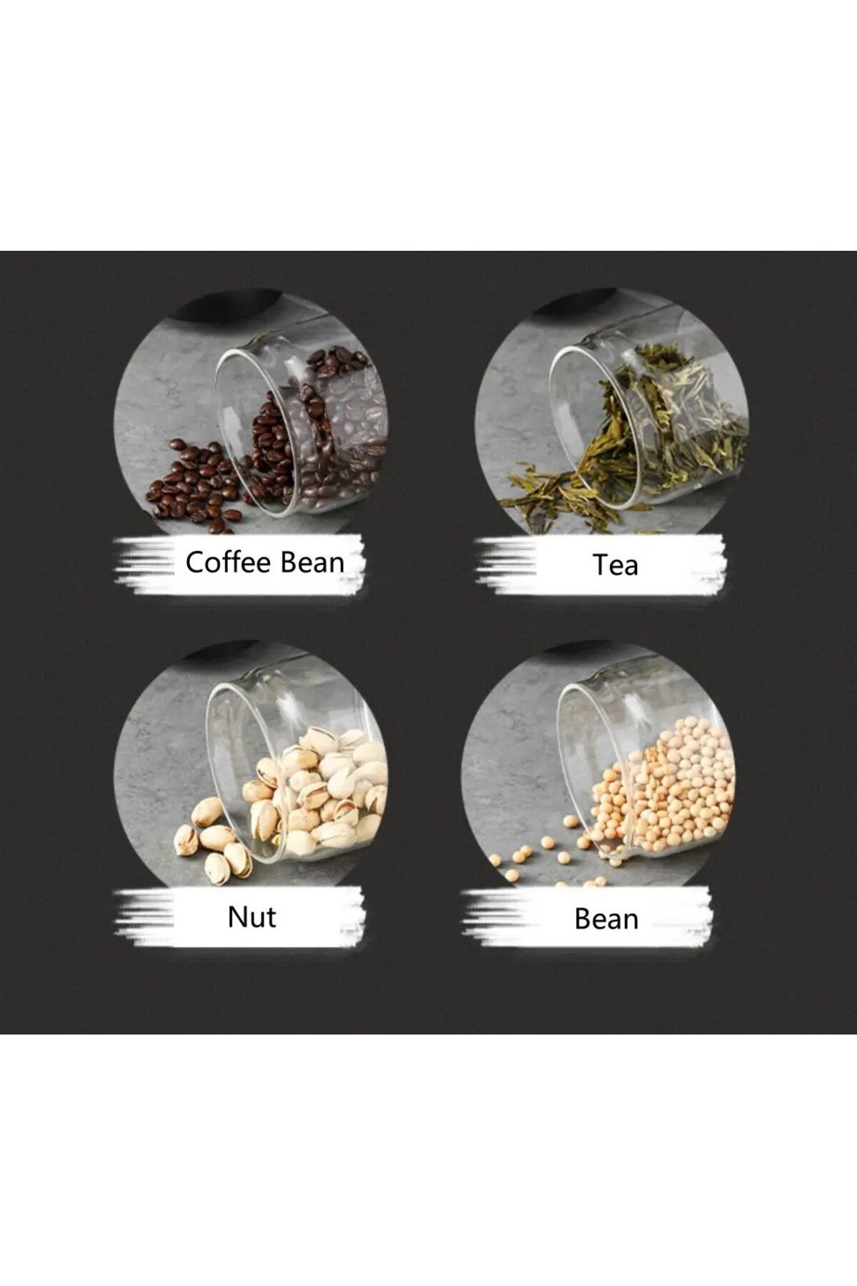 OEM-Set of 3 Borosilicate Glass Jars with Vacuum Lids, for Storage, 1200 Ml/800 Ml/400 ml 3