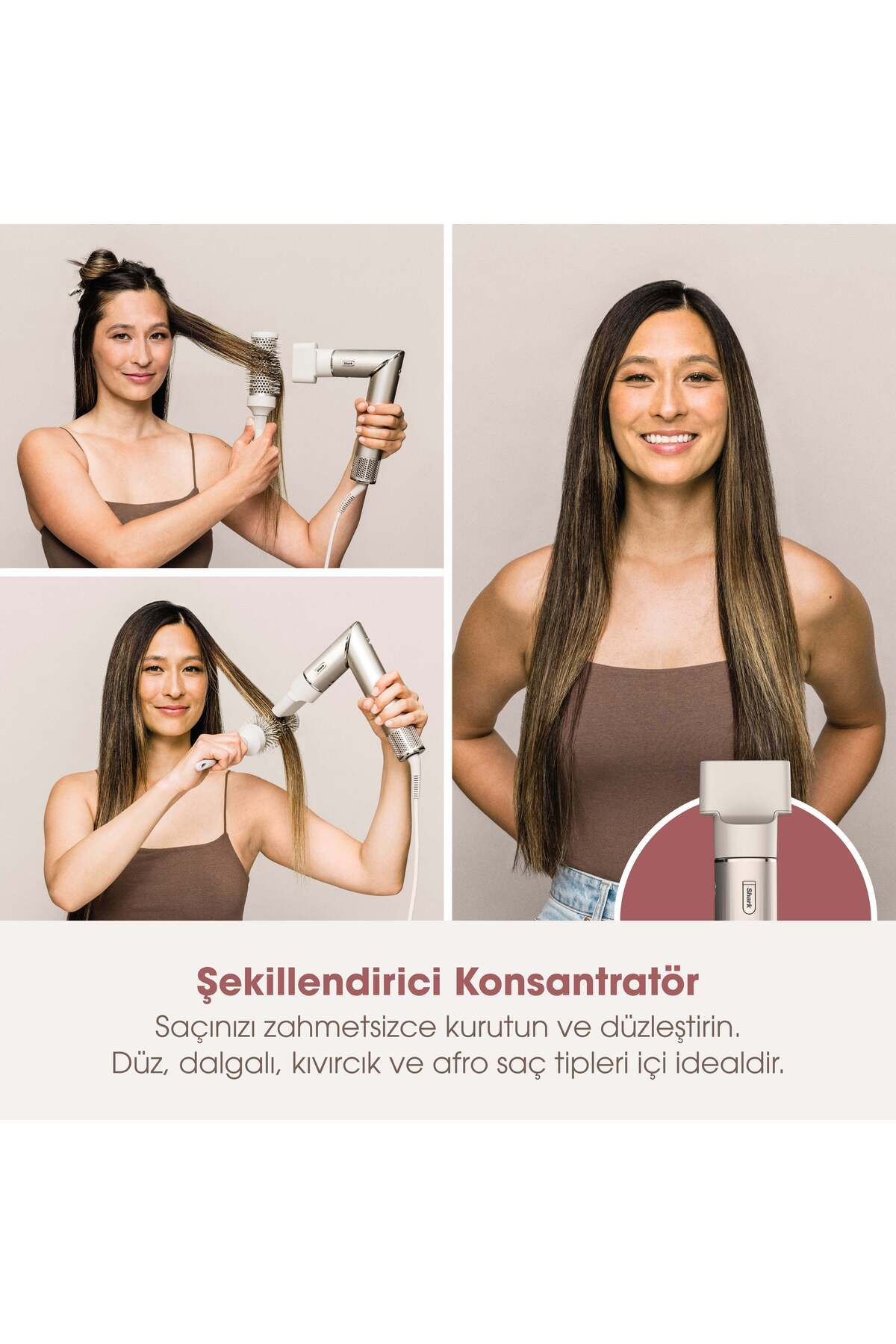 Shark-Flexstyle 5-in-1 Hair Dryer & Styling System - Stone 4