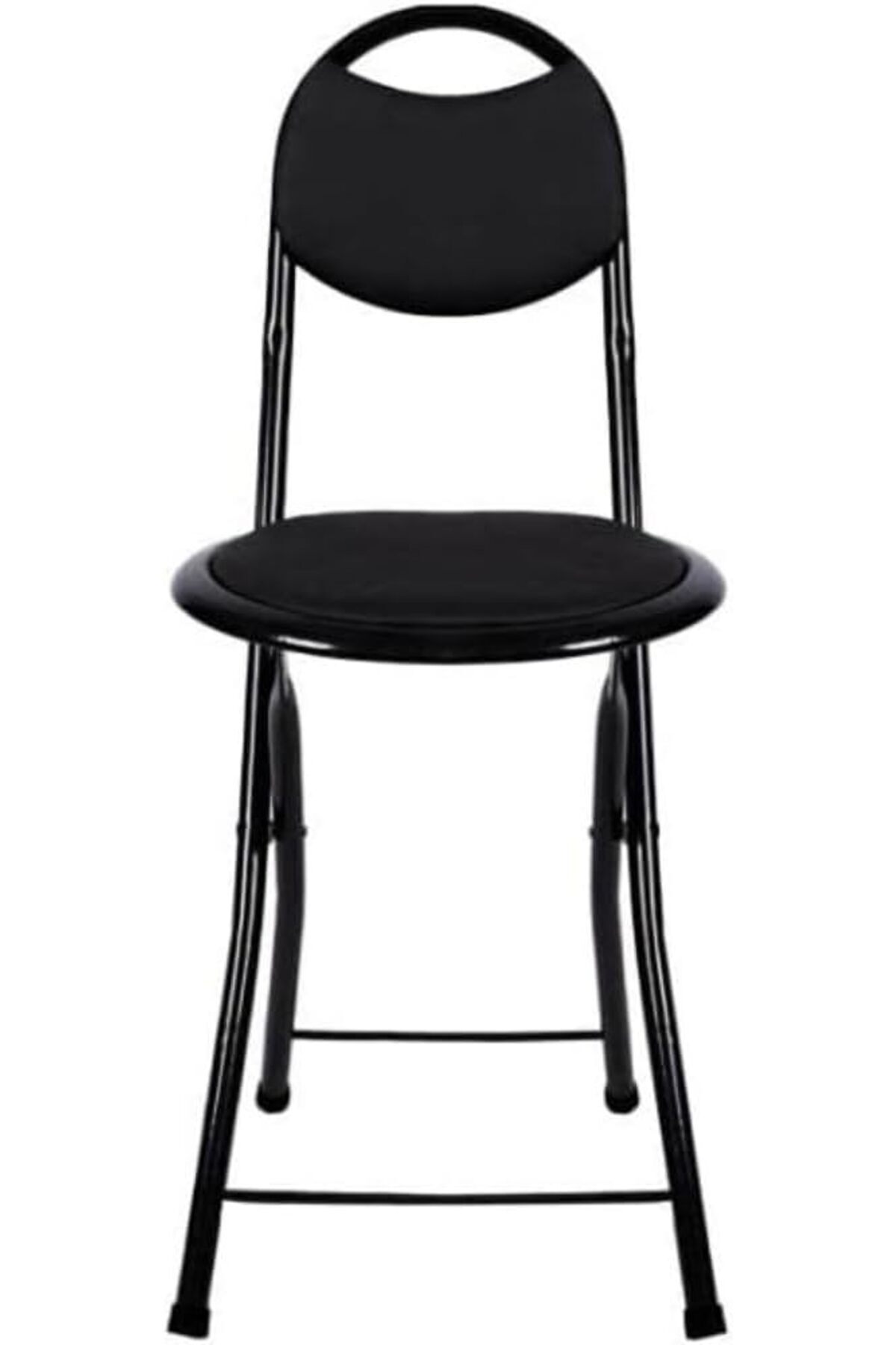 كرسي صلاة قابل للطي ، سهل الاستخدام والتحريك، لون أسود