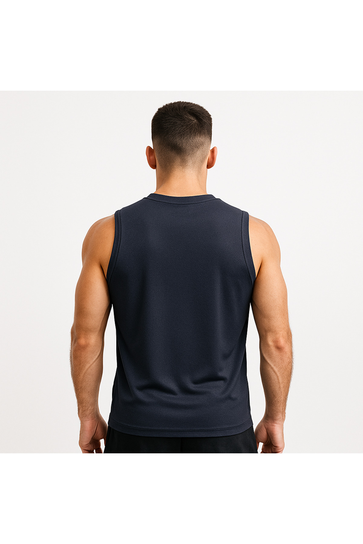 rood Unisex Spor Kısa Kollu Atlet görsel 3