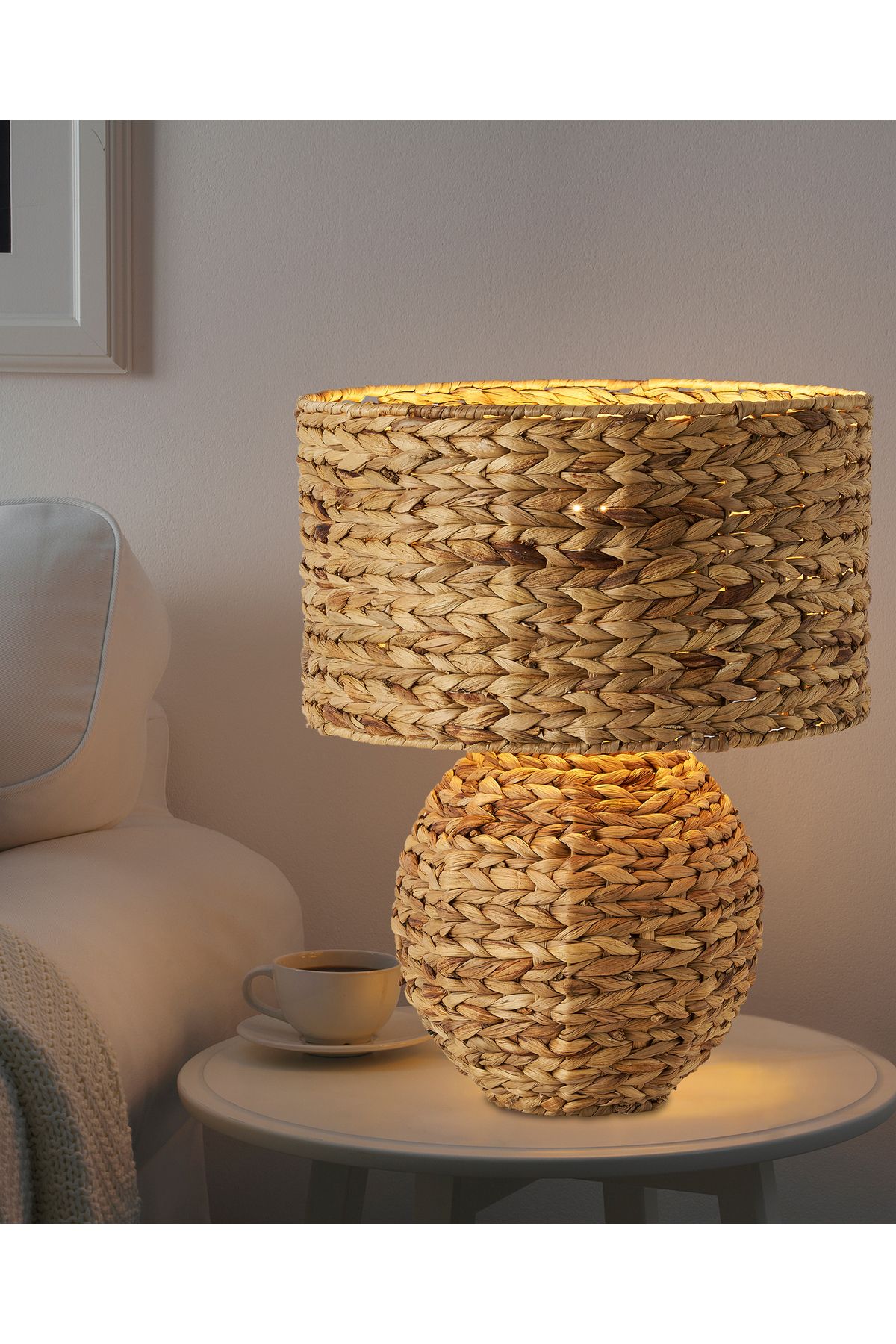 Apliqa Porto Rattan Hasır Abajur