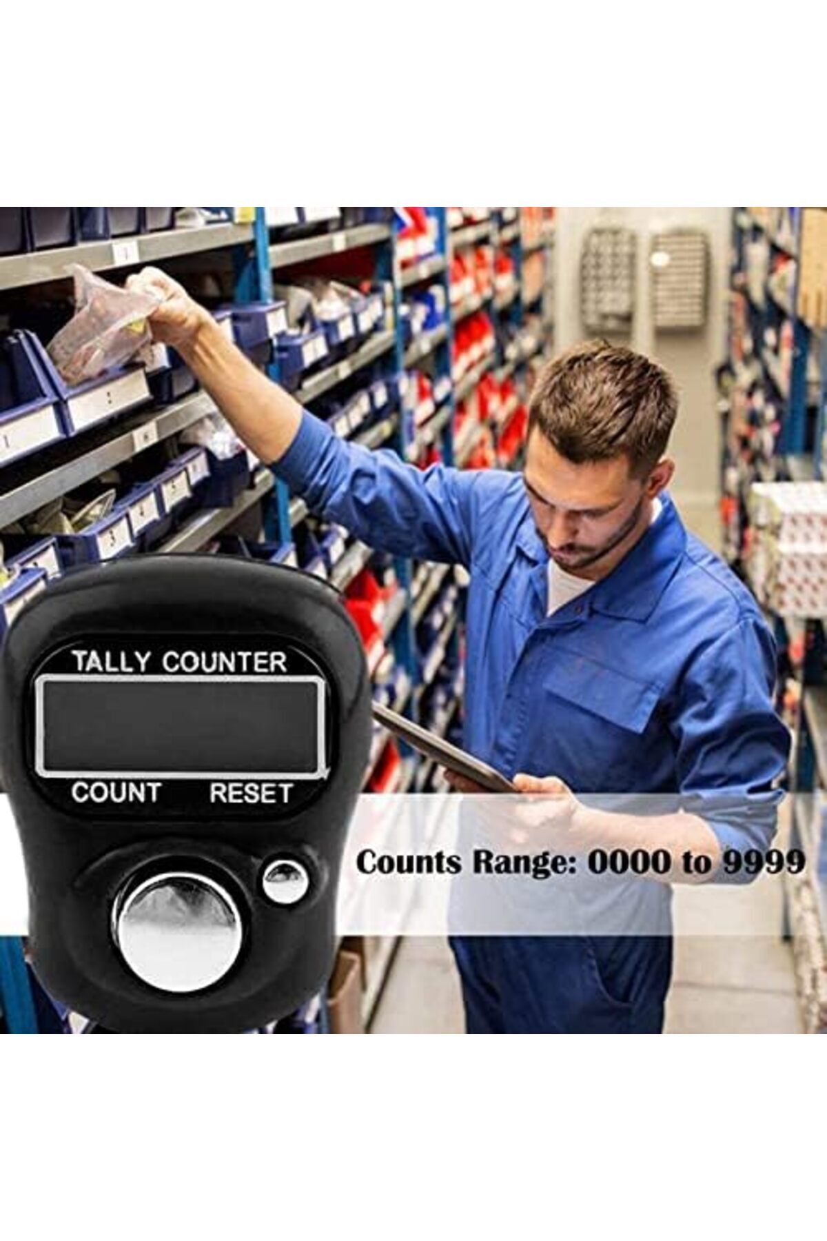 Generic-Electronic Finger Counter, Resettable 5 Digit LCD Electronic Digital Display Finger Hand Tally Count 8