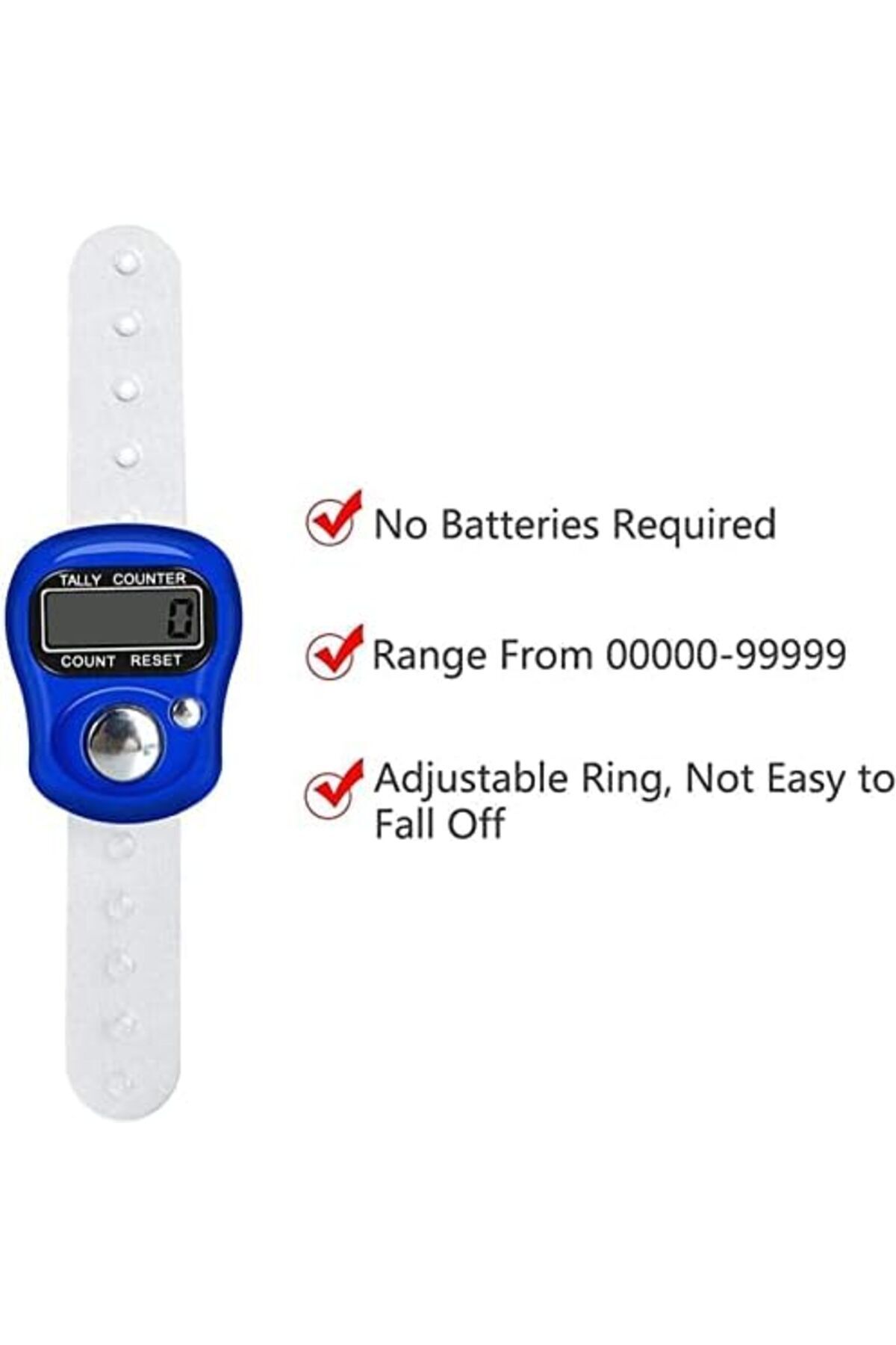 Generic-Electronic Finger Counter, Resettable 5 Digit LCD Electronic Digital Display Finger Hand Tally Count 4