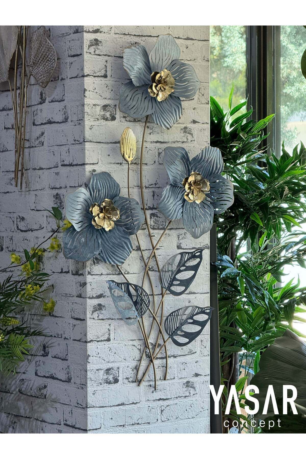 YASAR CONCEPT Rosmetria Metal Duvar Panosu 47x88 Cm