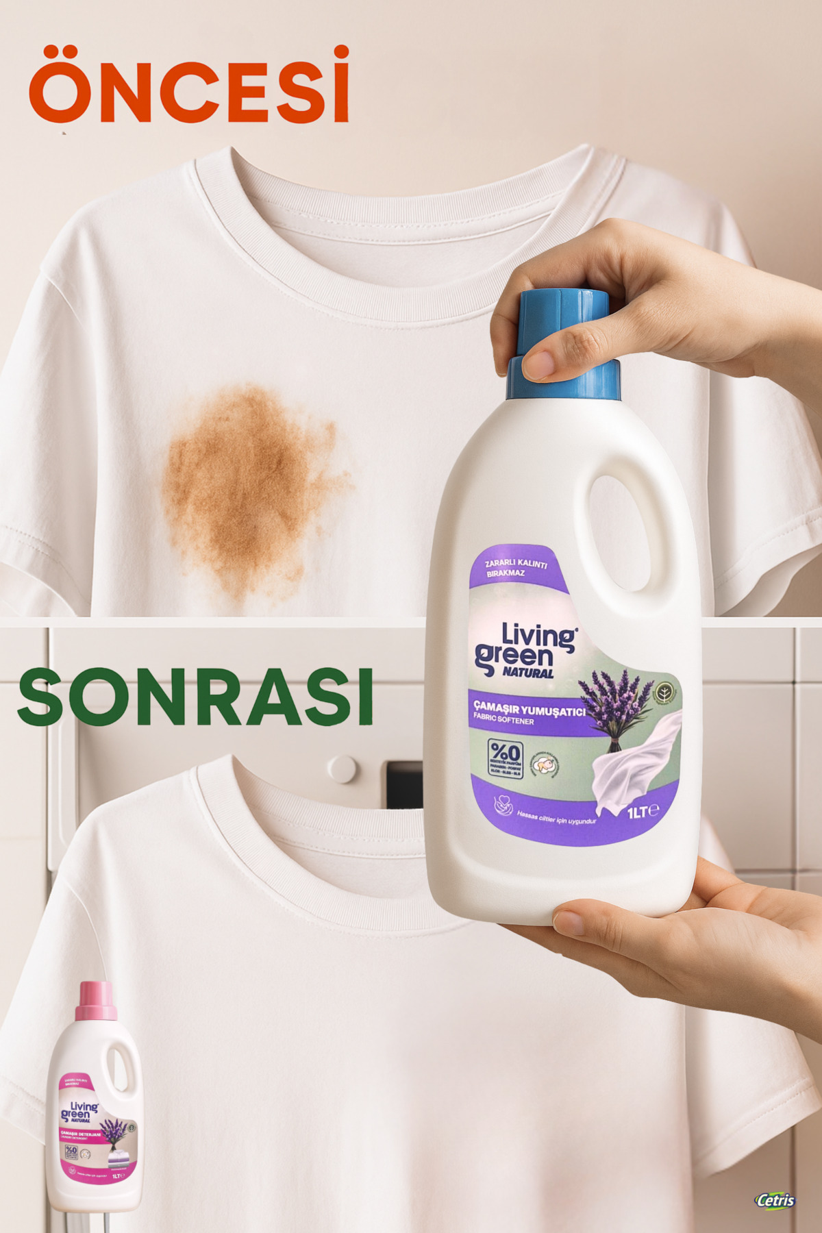 Living Green Natural Bebek Dostu Çamaşır Deterjanı – %100 Doğal, Hassas Ciltler Için, Cetrıs'den fotoğrafı 3 (önizleme)