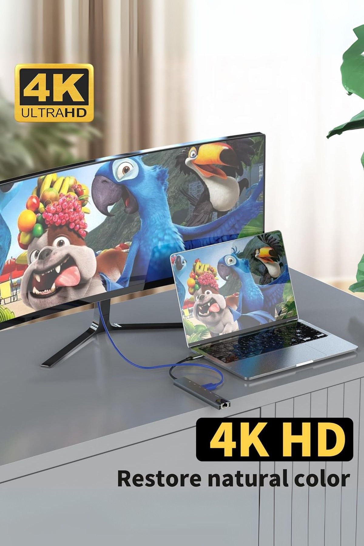 Vetech-ماك بوك برو اير متوافق مع USB Type-C 8 Hub محول محول معدد USB HDMI Micro SD 8in1 3