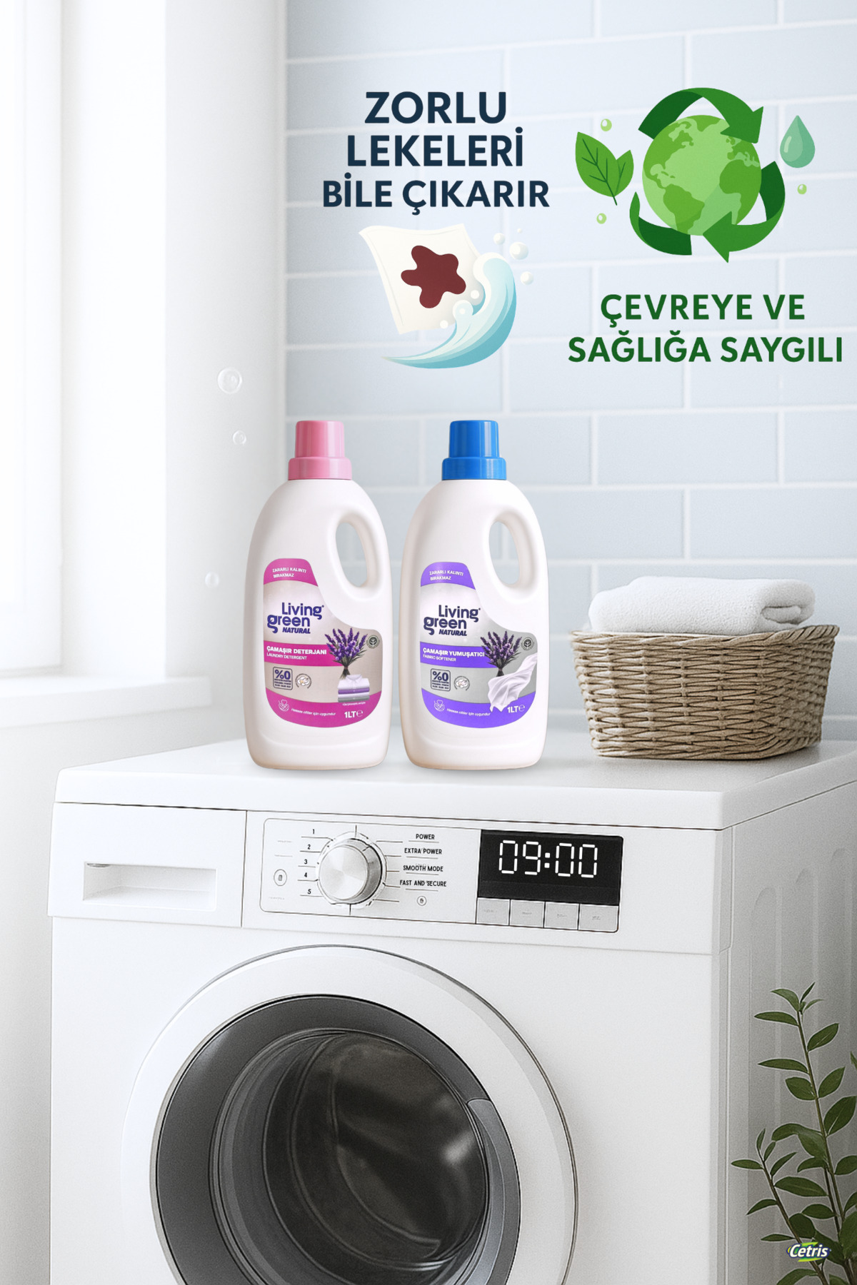 Living Green Natural Bebek Dostu Çamaşır Deterjanı – %100 Doğal, Hassas Ciltler Için, Cetrıs'den fotoğrafı 6 (önizleme)