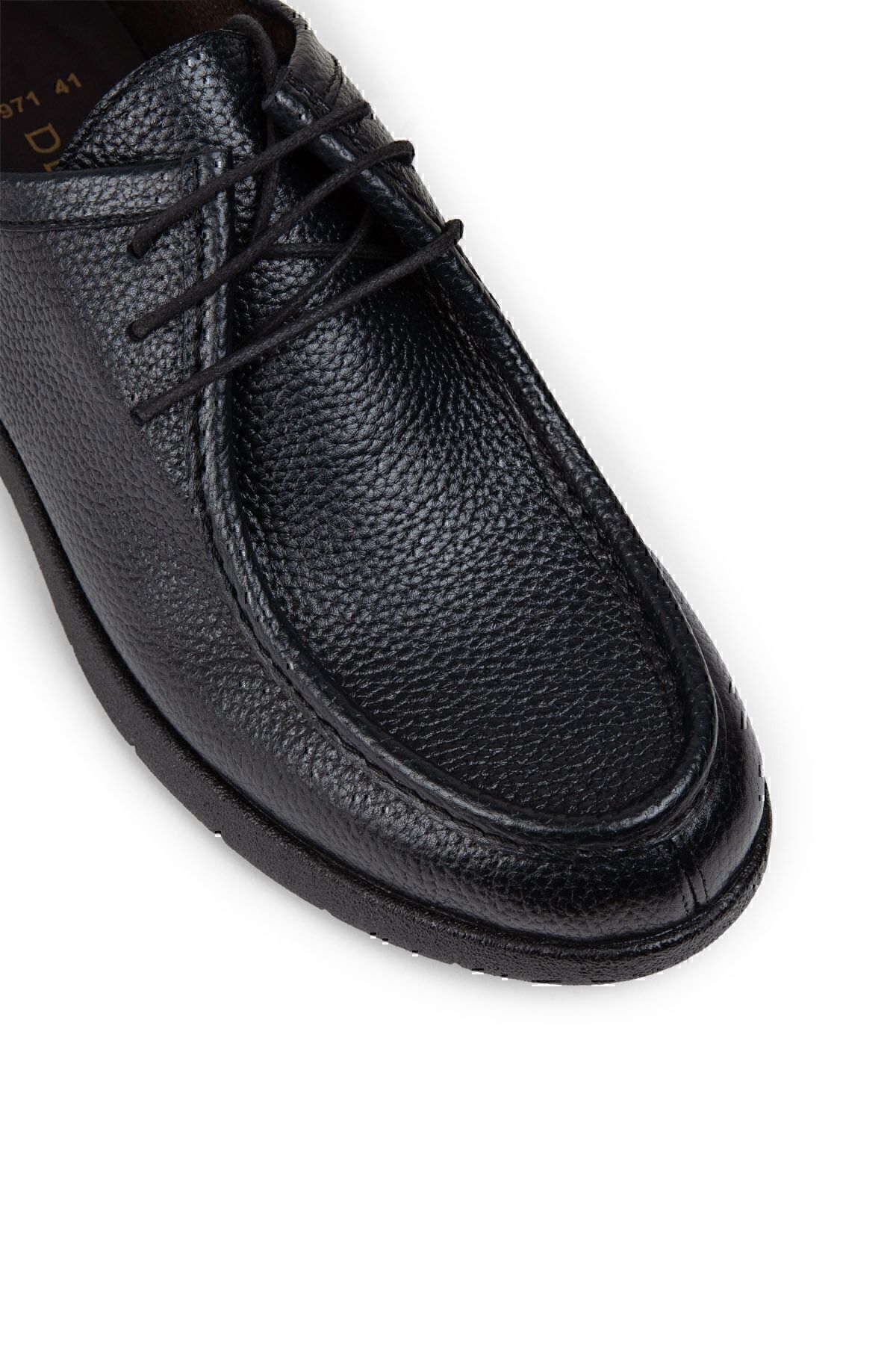 Deery-Genuine Leather Dark Navy Blue Men's Casual Shoes 5