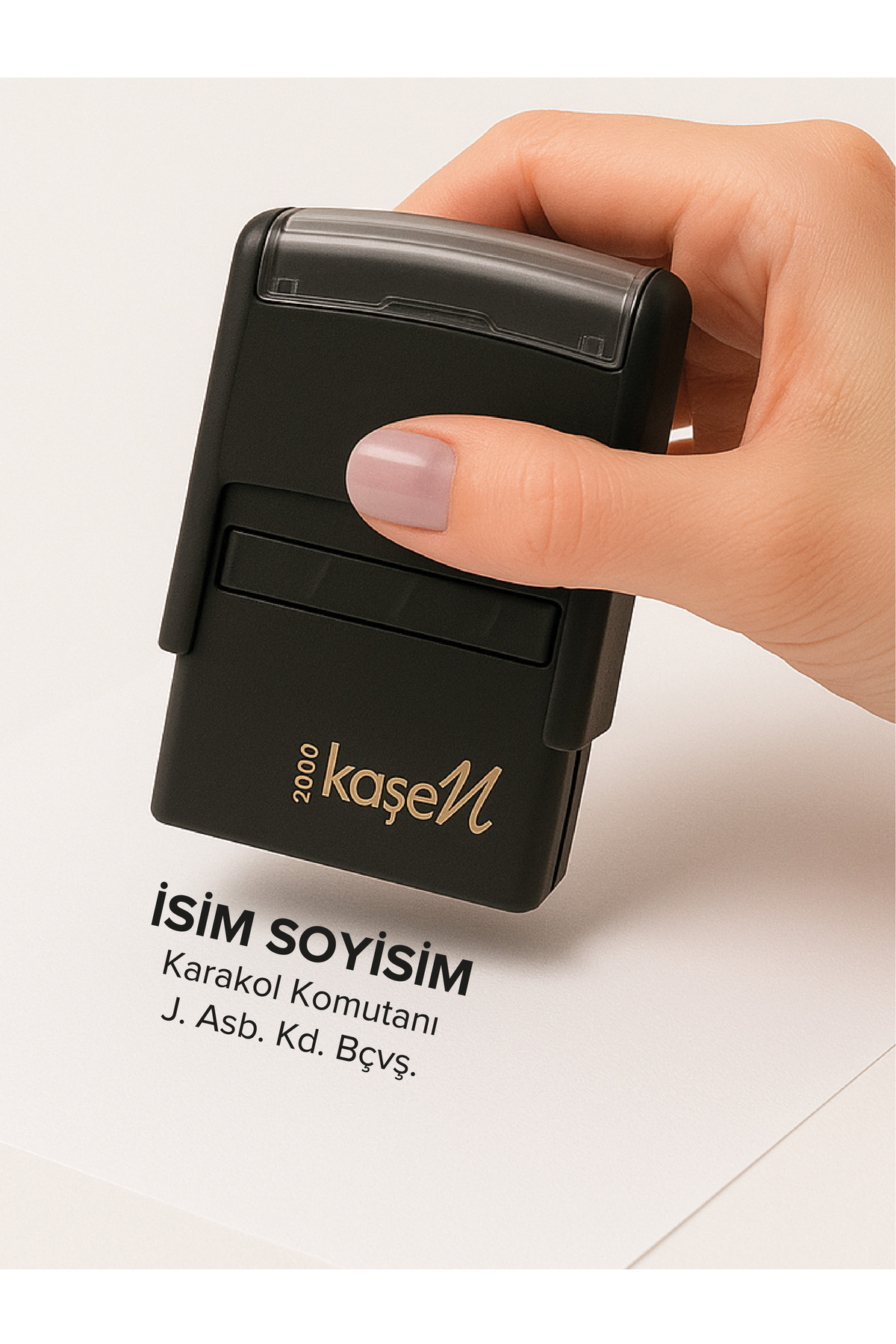 MÜHÜRŞAH 2000 Ünvan Kaşesi ( Siyah - Mavi - Kırmızı )