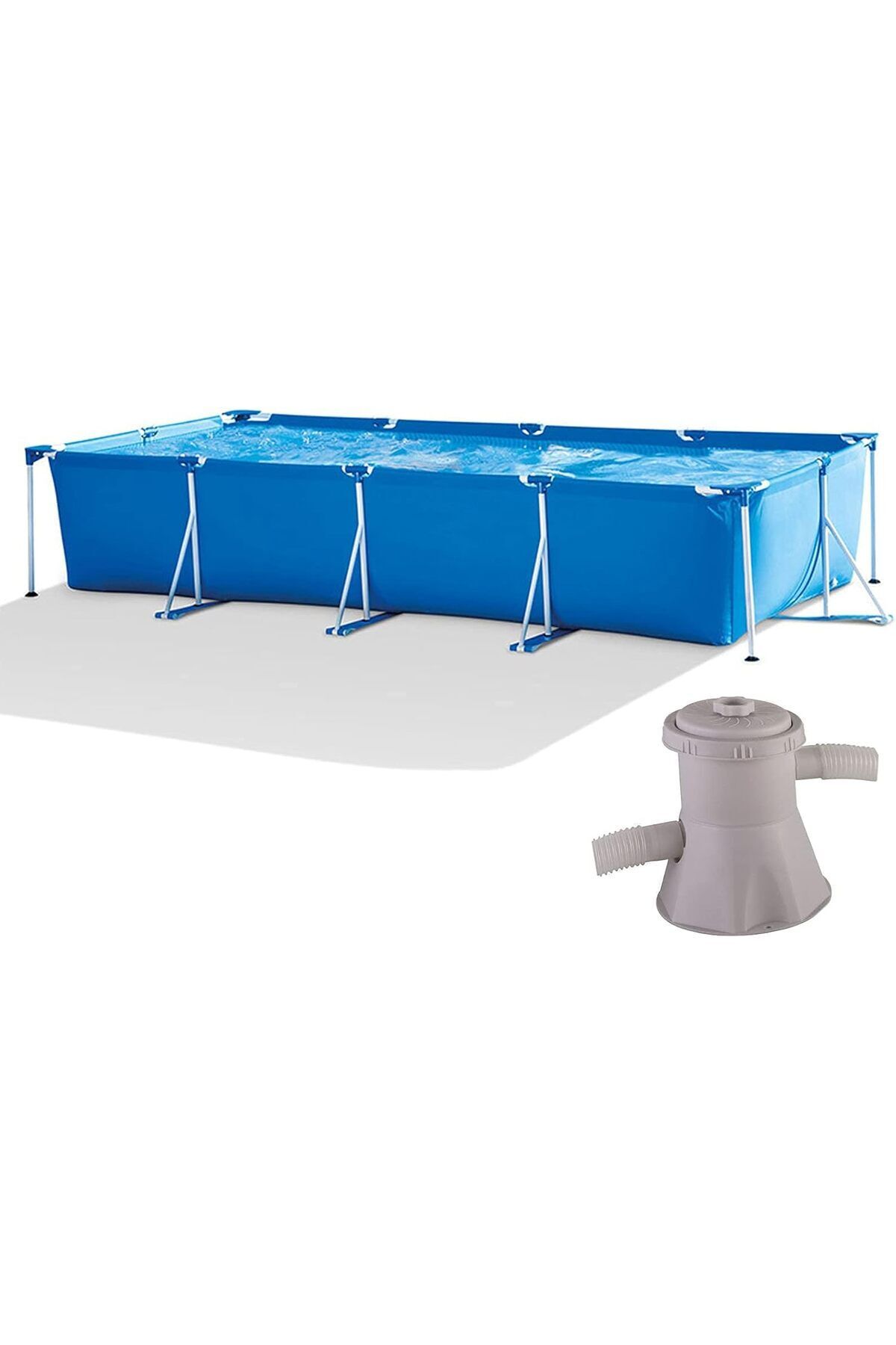 Intex-Rectangular Frame Pool – 4.50m x 2.20m x 0.84m | Above Ground Swimming Pool 2