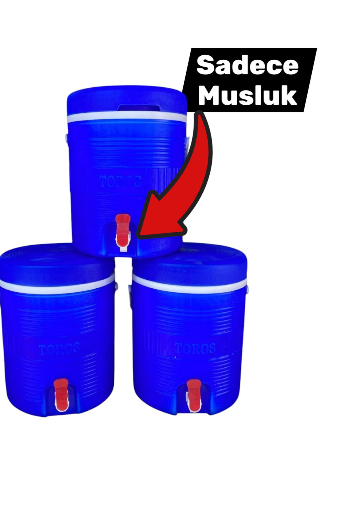 Russet Kırmızı Piknik Termos Musluğu Yedek Parça (Termoslar Hariçtir, Sadece 1 Adet Musluk Gönderilir)