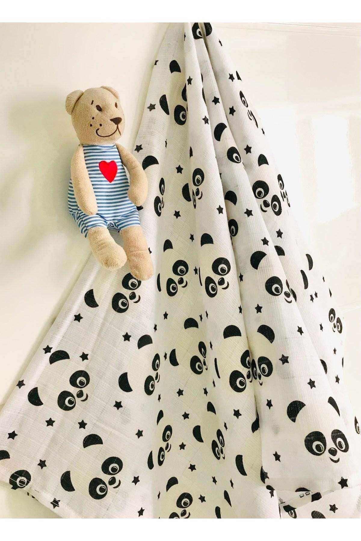 JUNİPERUS 3 Adet Çok Amaçlı Müslin Bezi Örtü Battaniye %100 Pamuk Oeko-teks Sertifikalı 80x80 Cm fotoğrafı 5 (önizleme)