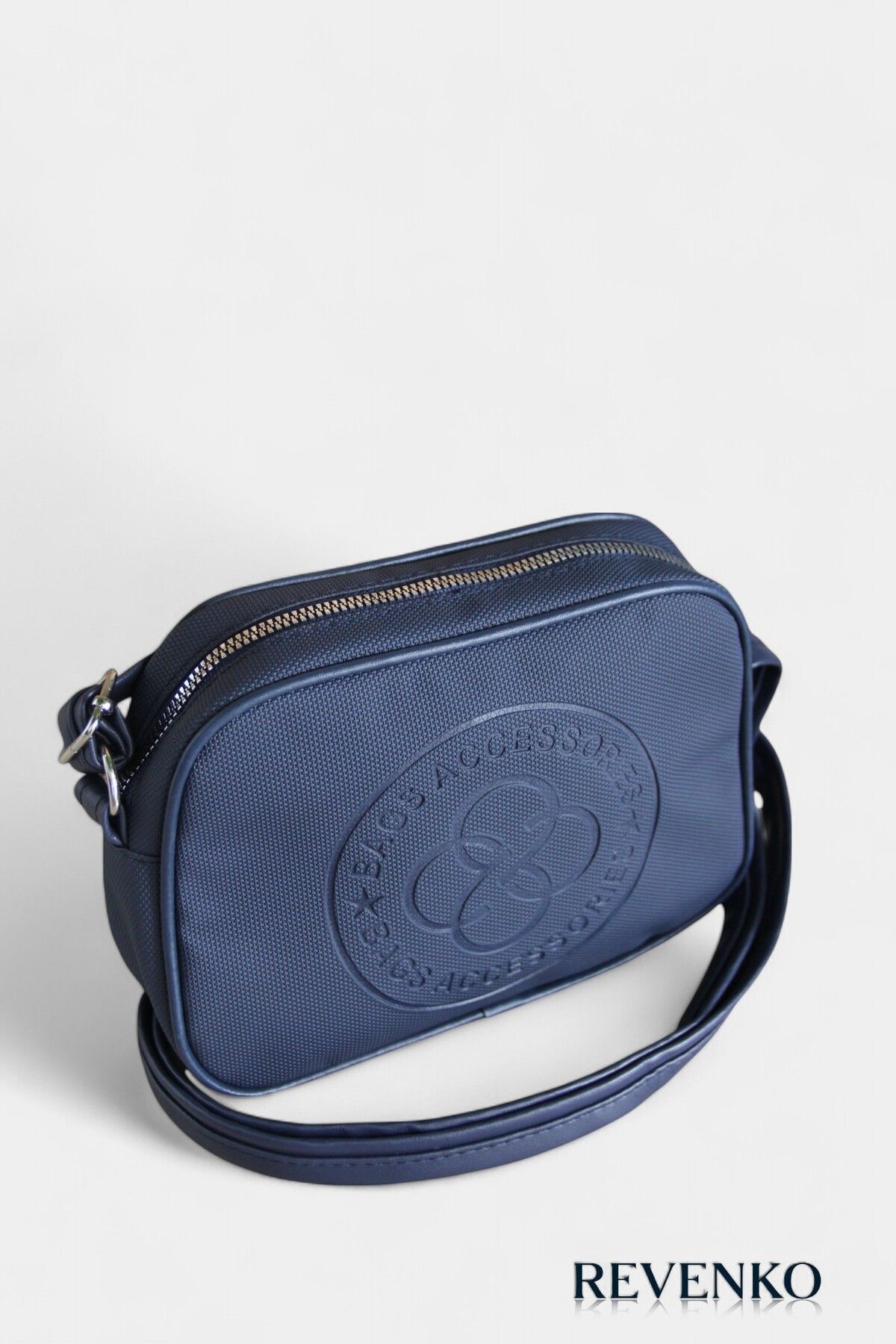 REVENKO-Medium Size Hot Printed Navy Blue Tote Bag Suitable for Shoulder and Cross Use 4