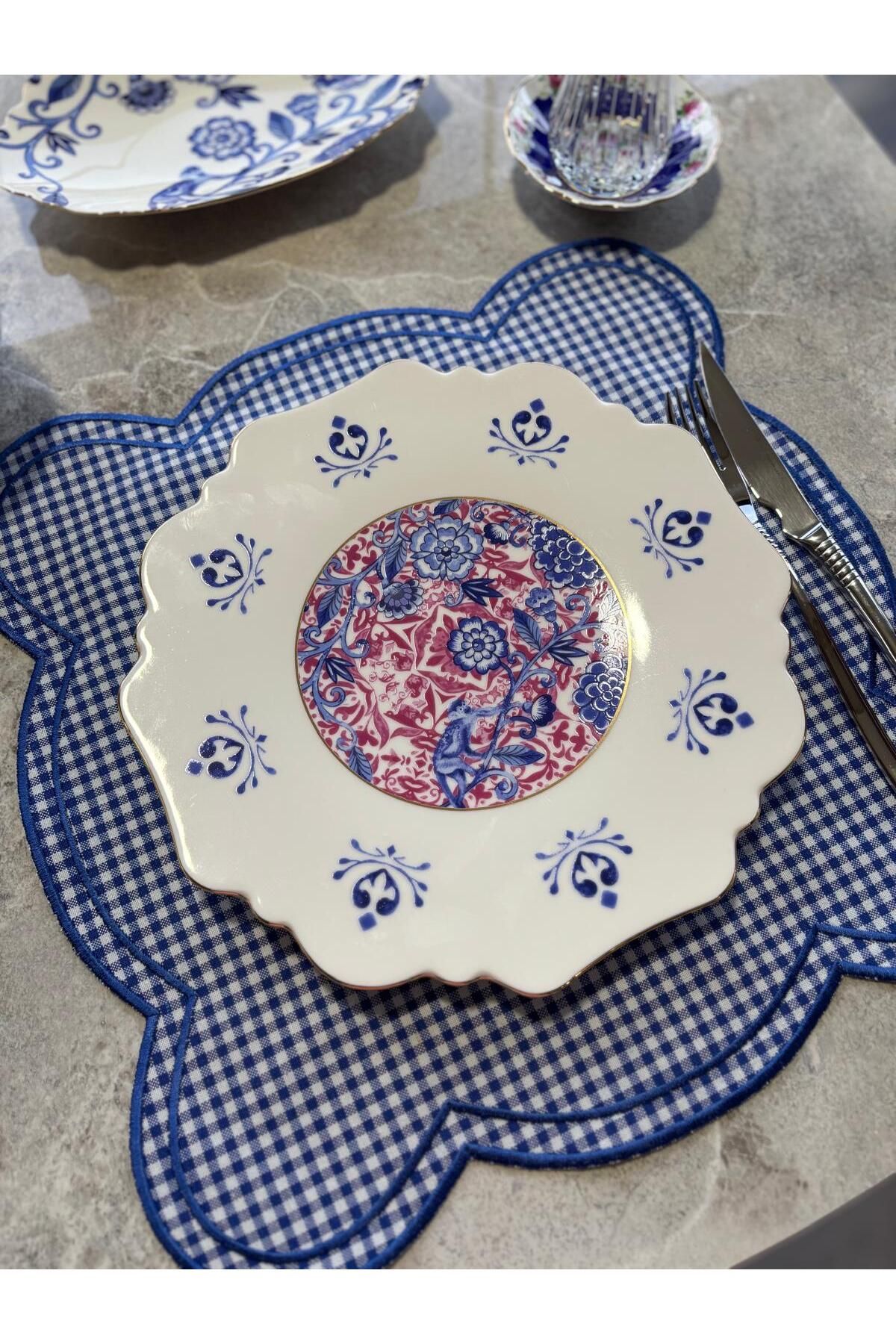 Nur Homing Desenli Amerikan Servis 6'lı