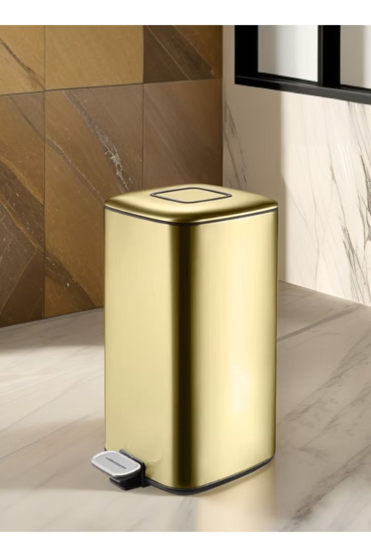 EKO-Regent 20l Pedal Trash Bin – Champagne Gold, Soft-close, Stainless Steel, Fingerprint-resistant 7