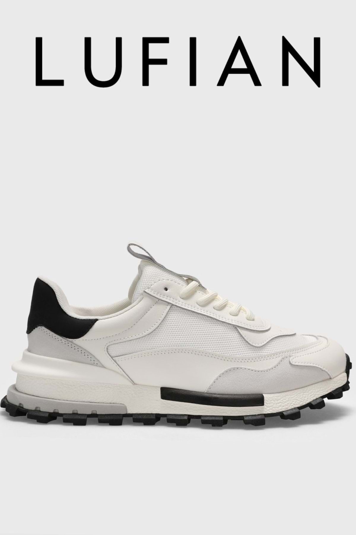 لوفیان کفش چرمی مردانه هنری اسنیکر سفید کد ۱۱۱۲۳۰۲۶۵