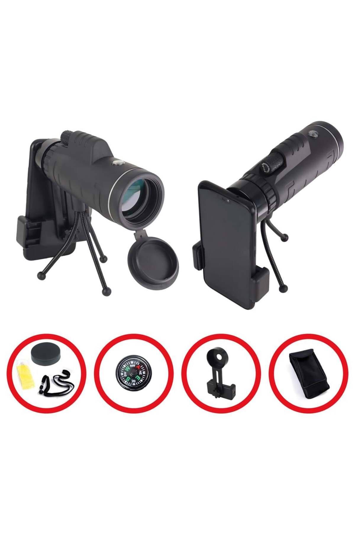 Skypal St-201m 40x60 Monocular Tripod Binocular Carrying Case And Mobile Apparatus
