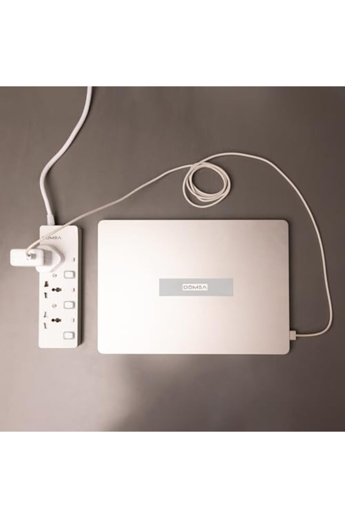 DOMEA-3-Way Power Extension Strip with Individual Switches, Universal Socket Design, 3-Meter Cable - 8