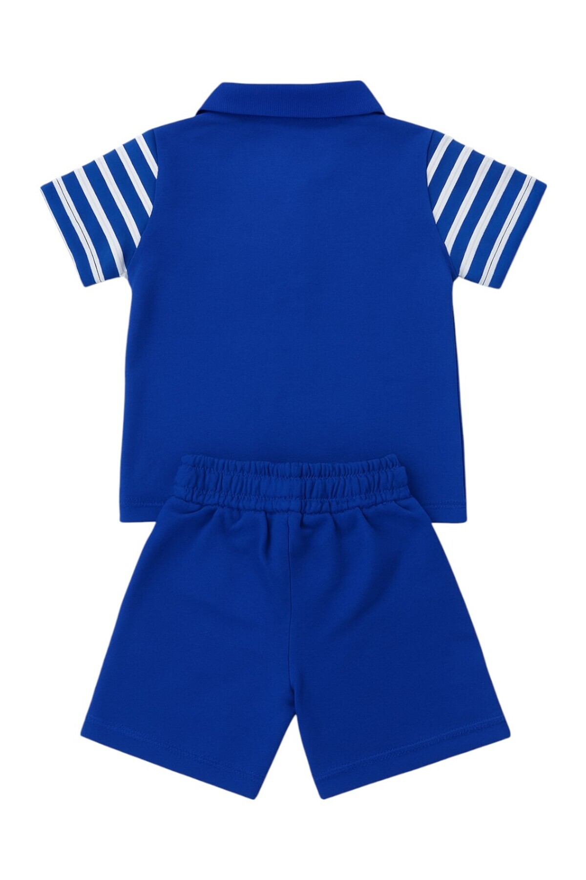 ZİMBOO Erkek Bebek Çizgi Baskılı Kumaş 2 Li Şortlu Takım fotoğrafı 2 (önizleme)