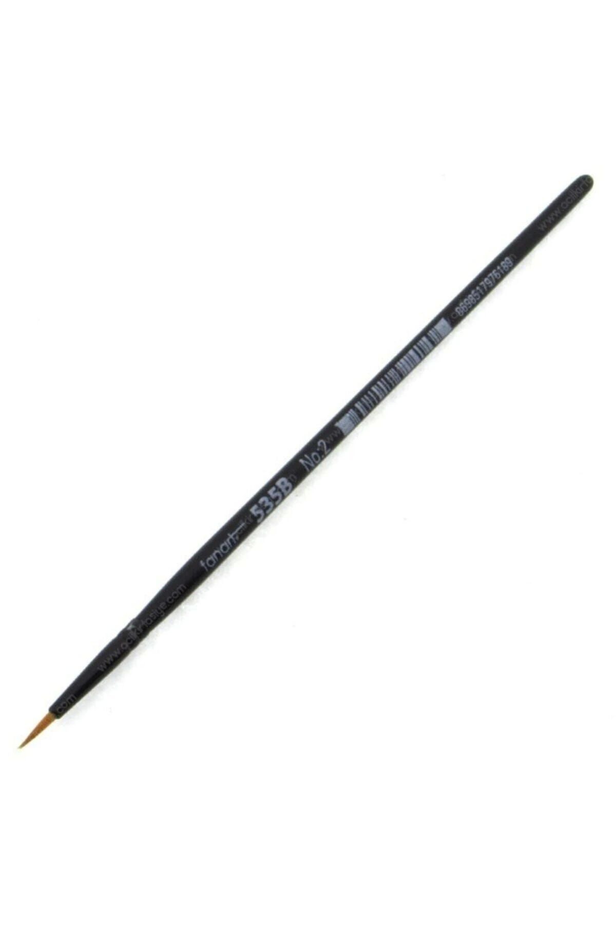 Fanart-535b Synthetic Bristle Round Tip Brush No:2 1