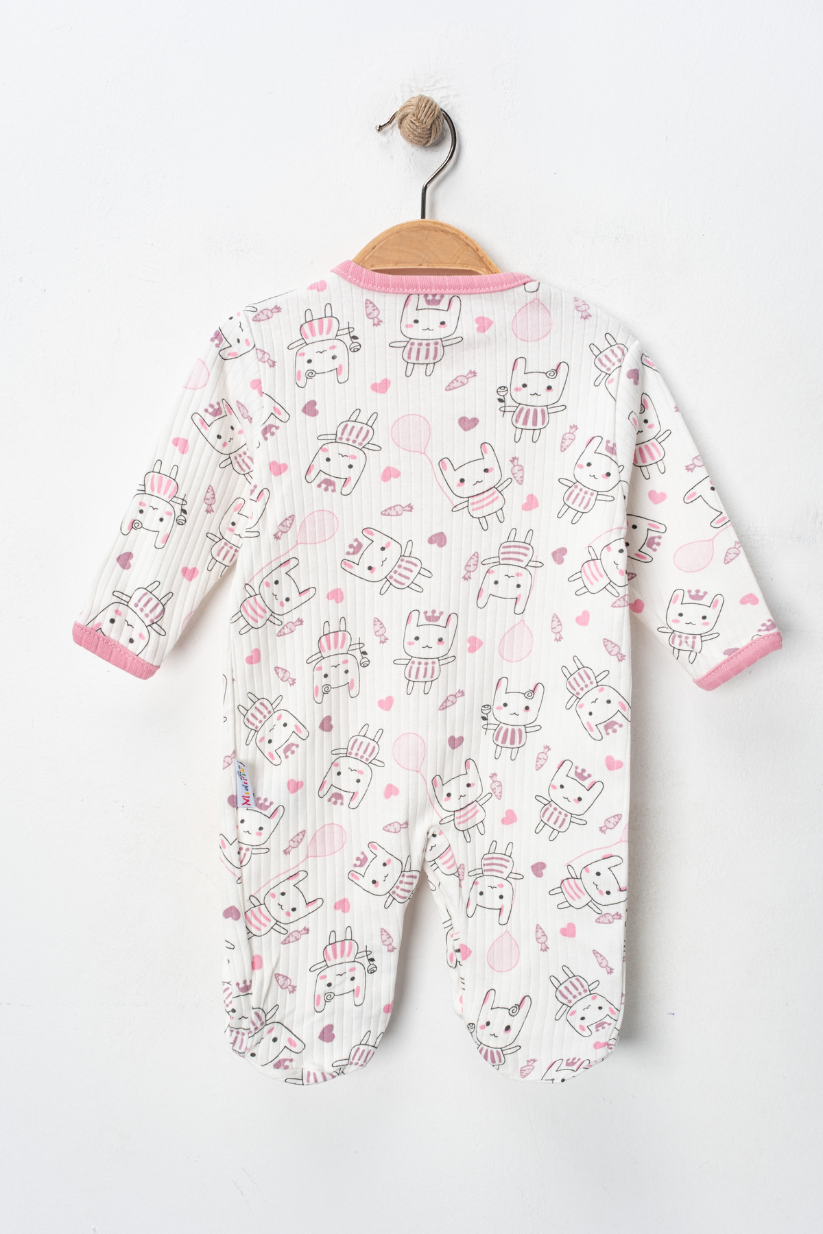 ENİA BABY Kız Bebek Baskılı Pamuklu Patikli 3lü Tulum Seti Renkli Desenli 3-6-9 Ay Yenidoğan Bebek Kıyafeti fotoğrafı 5 (önizleme)