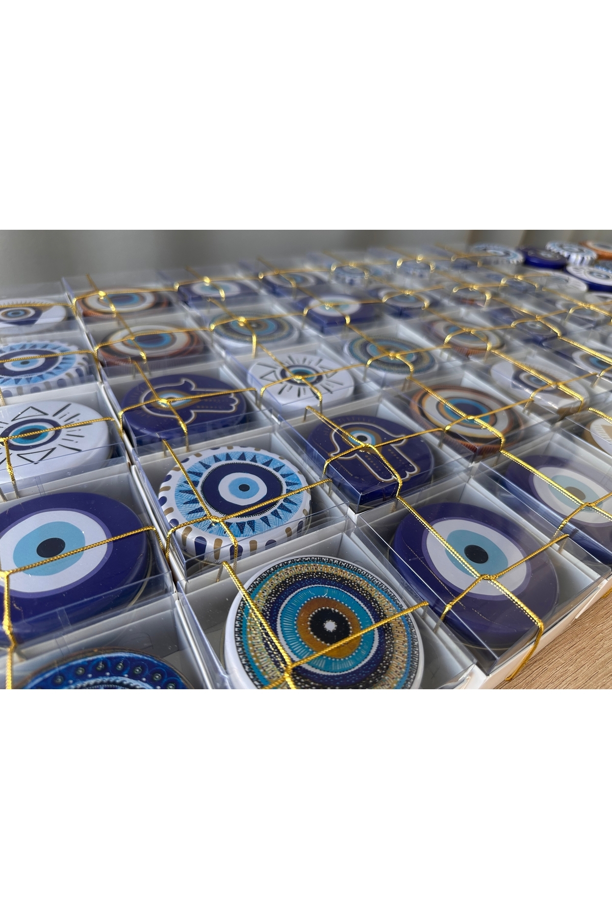 MoreAndMoreCandles Kişiye Özel Kokulu Soya Nazar Mum – Düğün, Nikah, Mevlid, Nişan, Doğum Günü, Bebek Hediye (10 ADET) fotoğrafı 2 (önizleme)