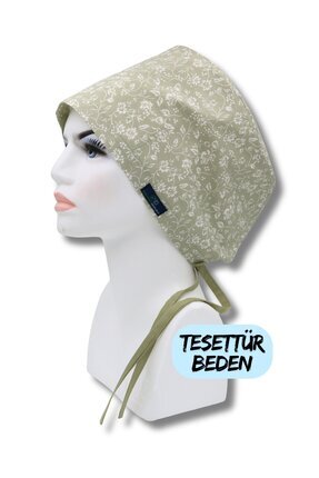 doktorbonem Tesettür Beden Küf Yeşili Güller Cerrahi Bone Doktor Hemşire Sağl...