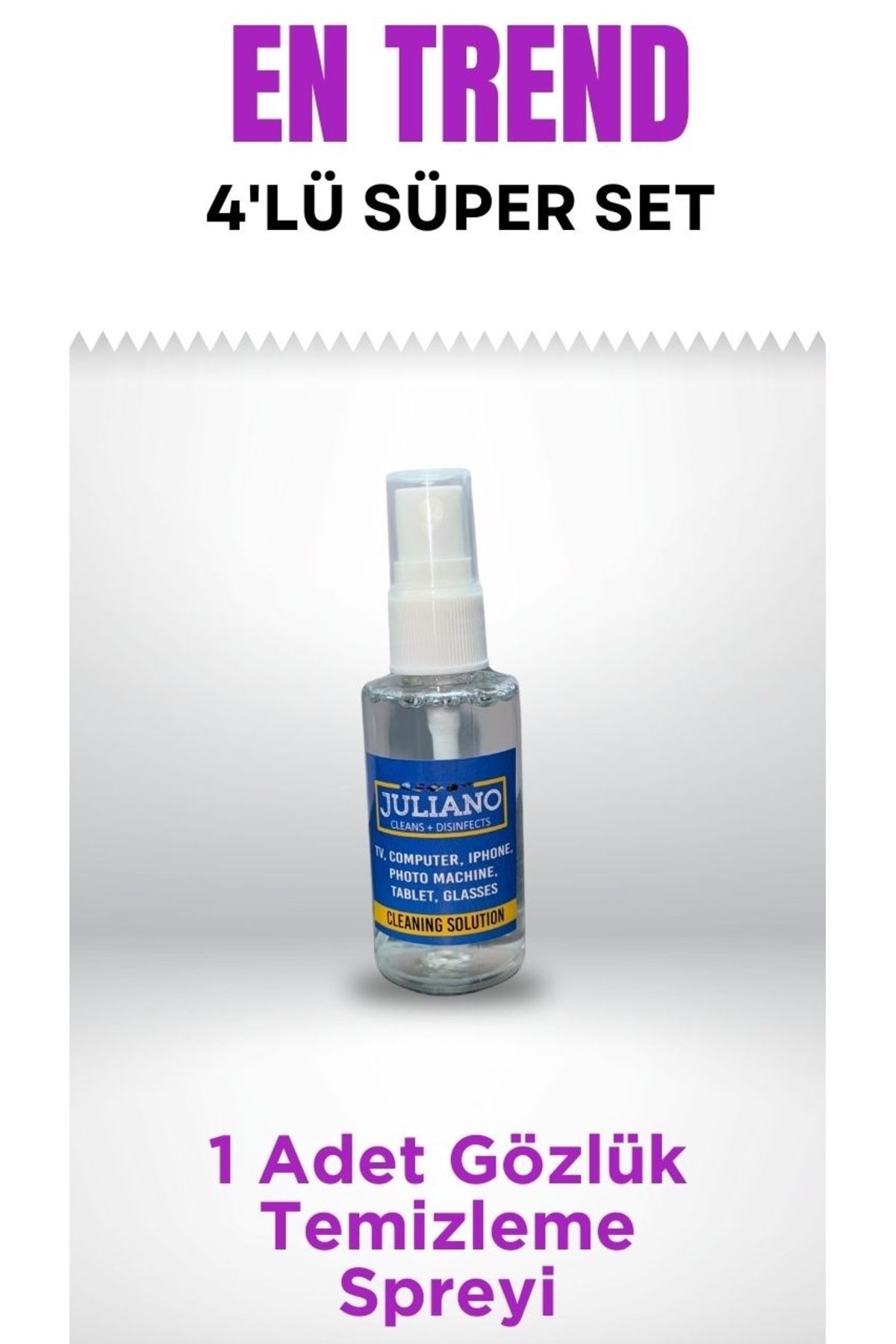 JULIANO-Super Set of 4 - Case, Glasses Chain, Cleaning Spray, Microfiber Cloth 5