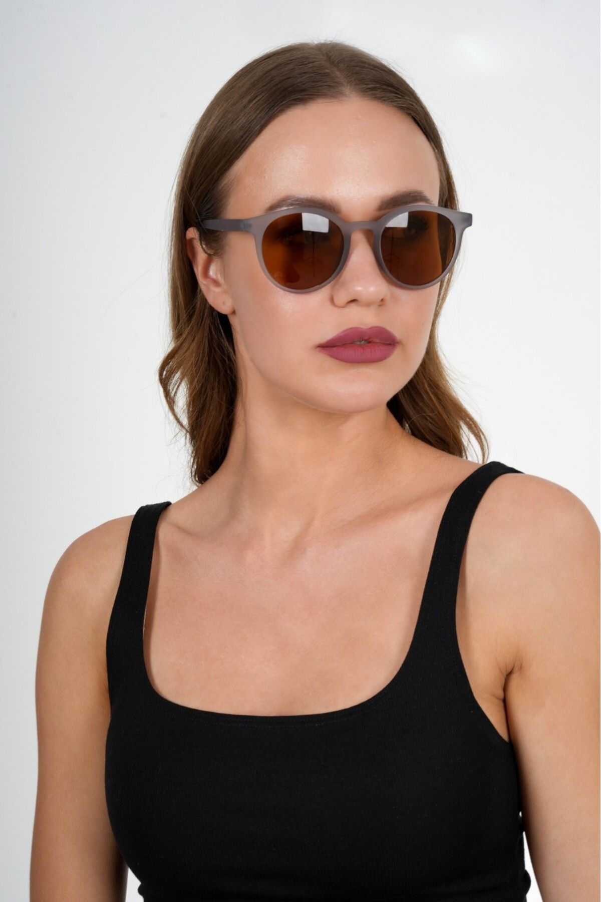 Polo Exchange-Gray Round Polo Exchange Sunglasses 6