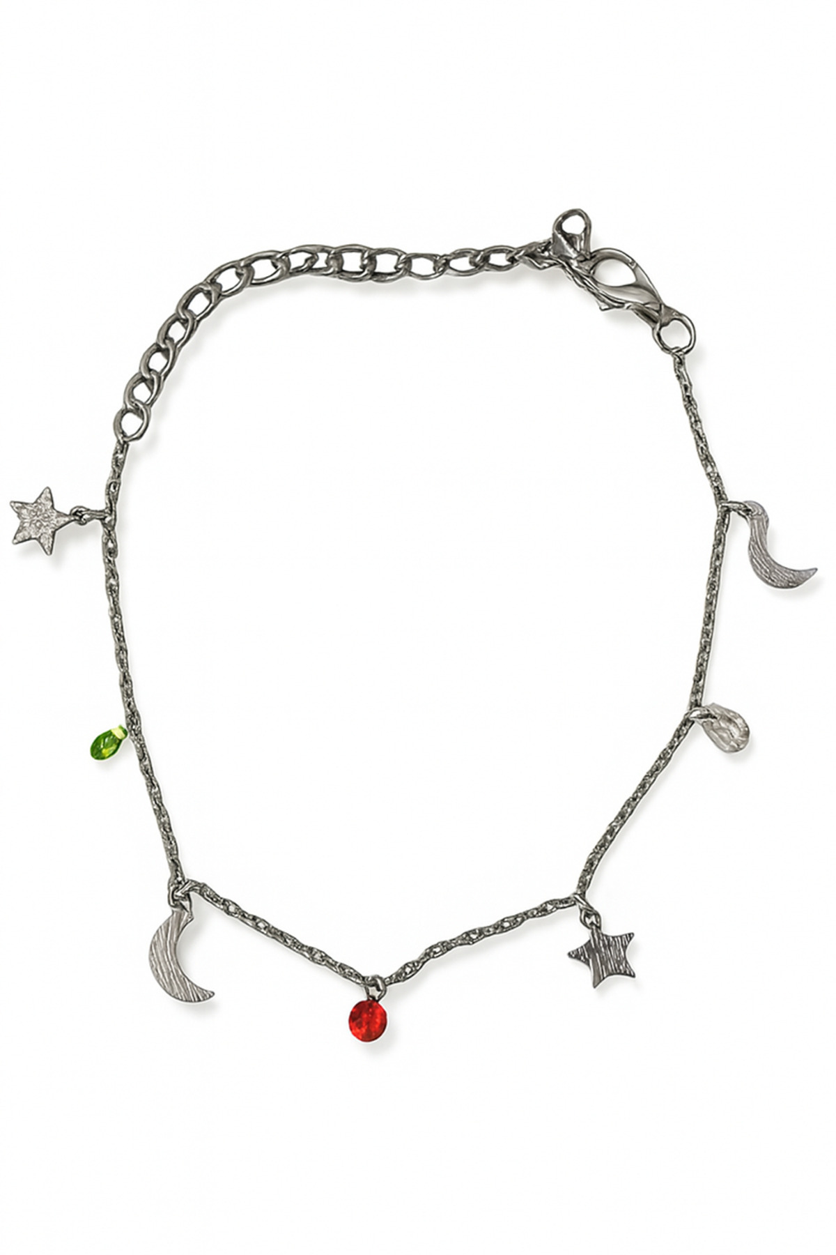 MakeWell Kalp Yıldız Kelebek Hilal Nazar Tasarımlı Halhal Ayak Bileği