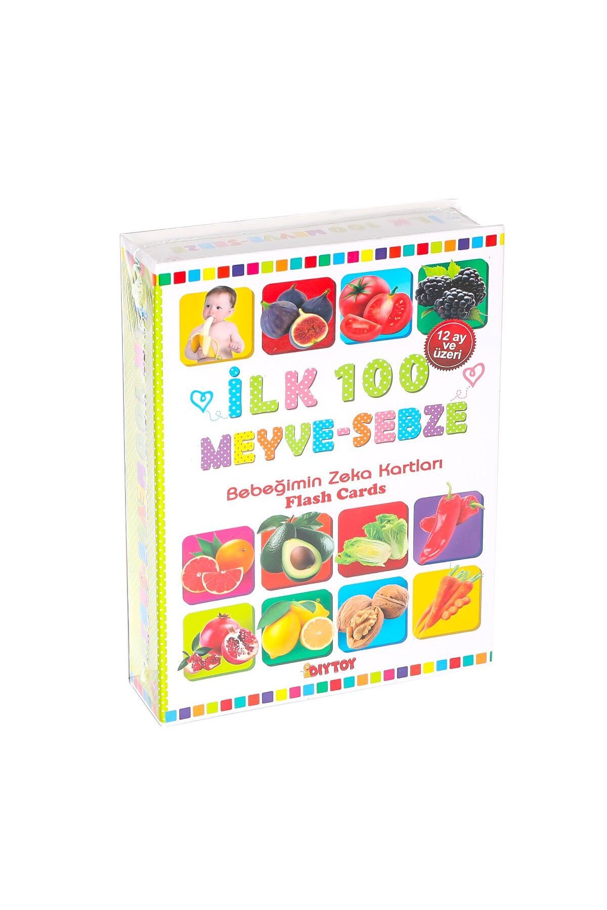FABBA TOYS 1765 Flash Card İlk 100 Meyveler Eğitici Kartlar -Dıytoy FABBATOYS fotoğrafı 2 (önizleme)