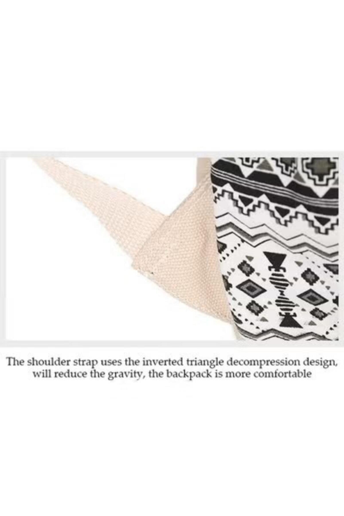 Generic-Fashion Simple Girl Student School Bag Three-piece Set Casual Canvas Backpack Lunch Bag 6