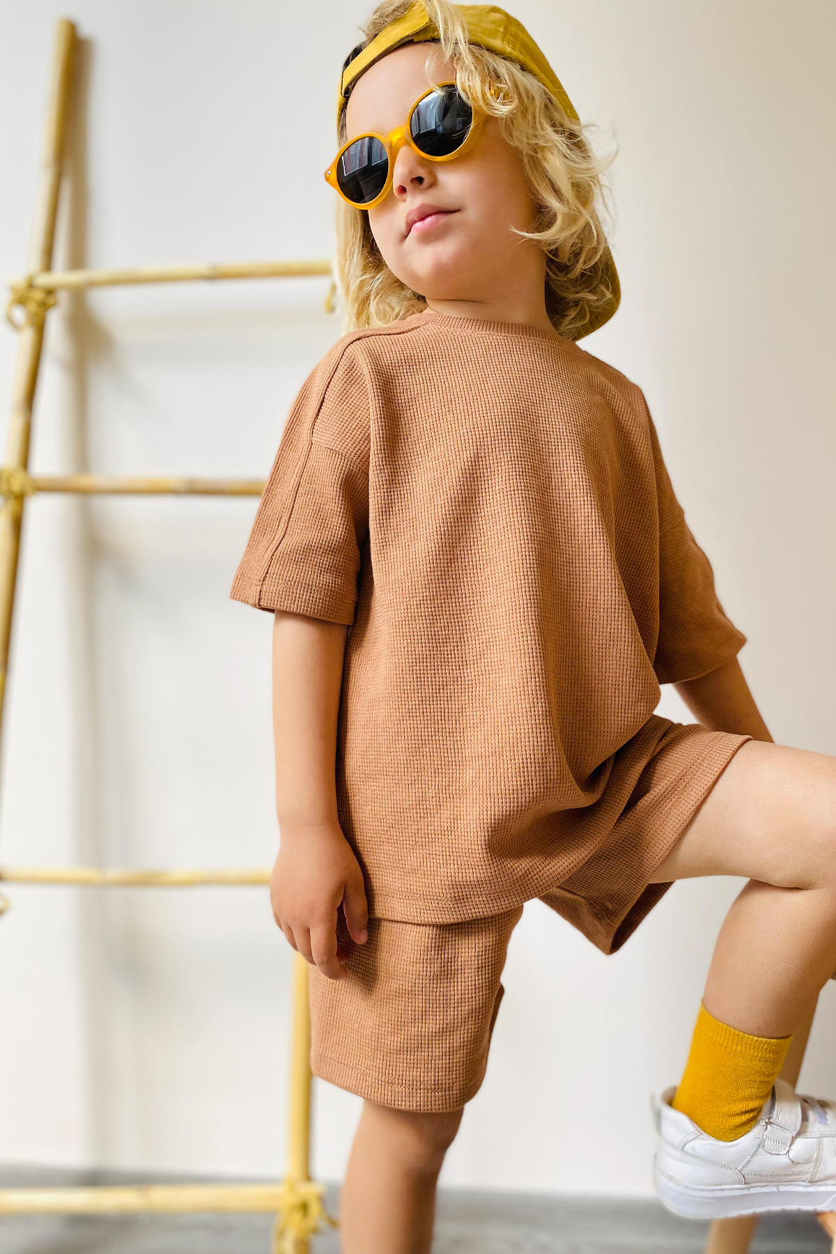 hepbaby Tarçın, Waffle Dokulu Şortlu Çocuk Takım Hb23990 fotoğrafı 3 (önizleme)