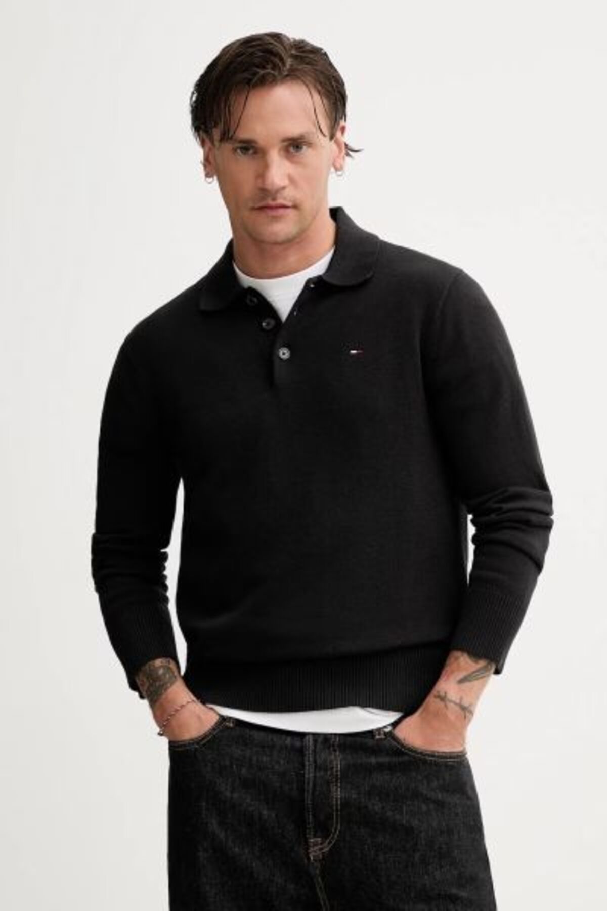 Tommy Hilfiger Sweter Polo Tjm Slim Essential Mężczyzna - L