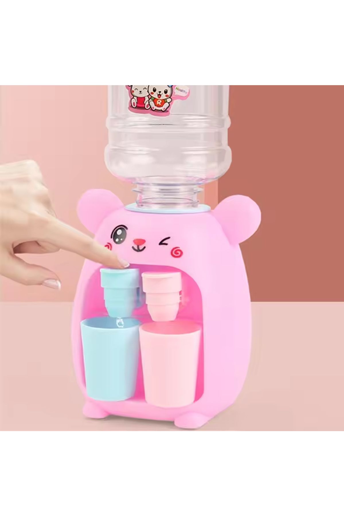 Choice-Pink Kids Role Play Kitchen Toy Set 1pc, Pretend Play Water Dispenser With Faucet - Mini Dollhouse P 2