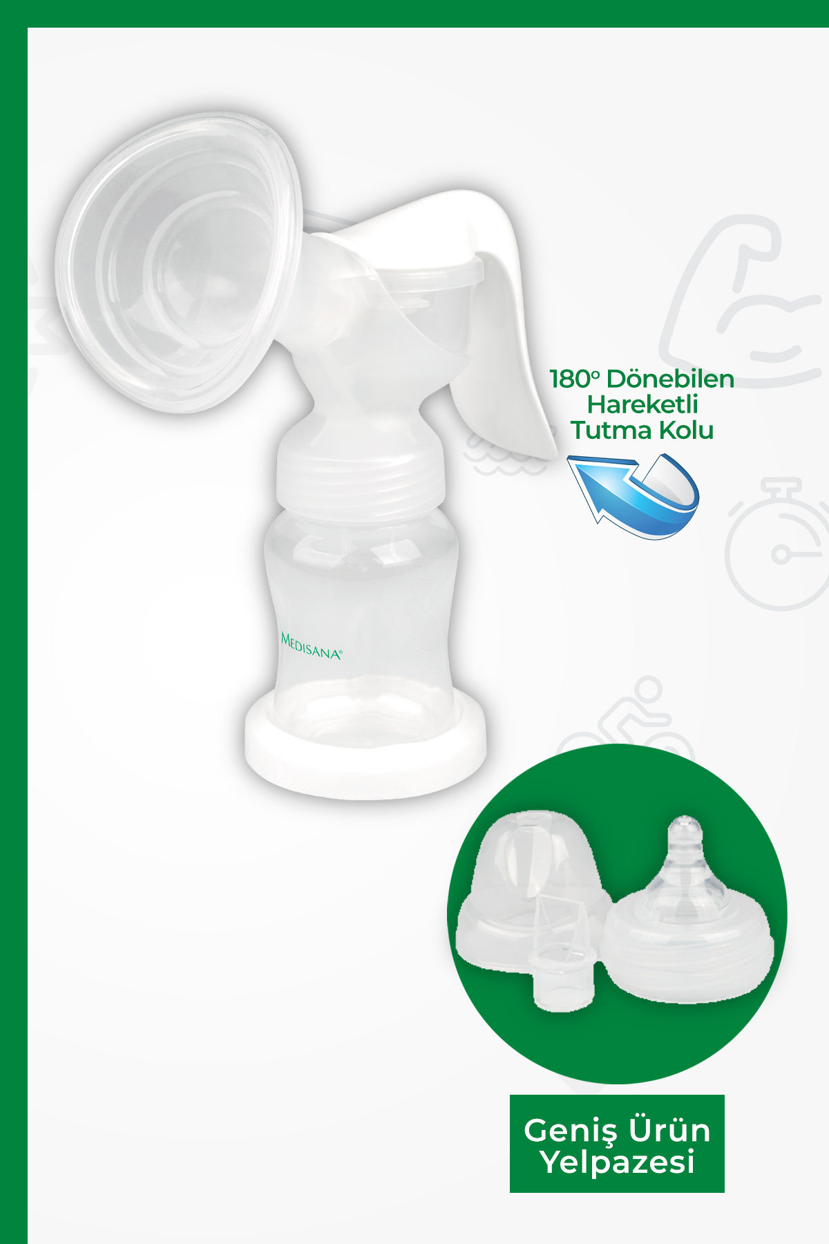 medisana 48810 Bpa Free Manual Süt Göğüs Pompası fotoğrafı 5 (önizleme)