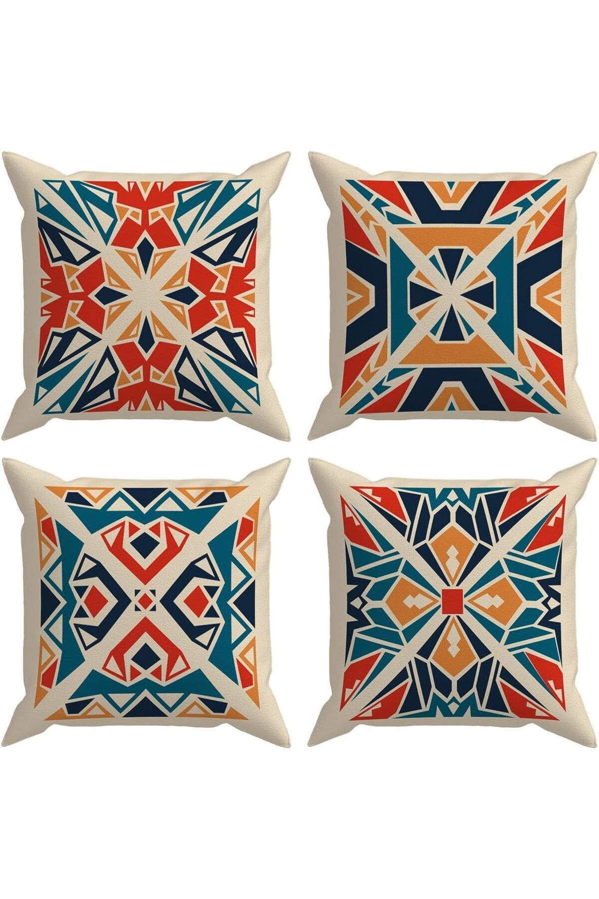 Mena Rise BlackShop Ethnic 4'lü Kırlent Kılıf Ds1 1064272