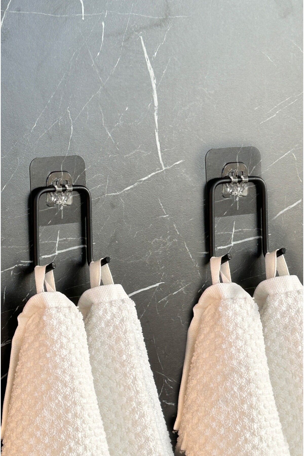 evina Yapışkanlı 2 ADET Çift Kancalı Banyo Mutfak Askısı Metal Askılık Duvar Askı Organizer