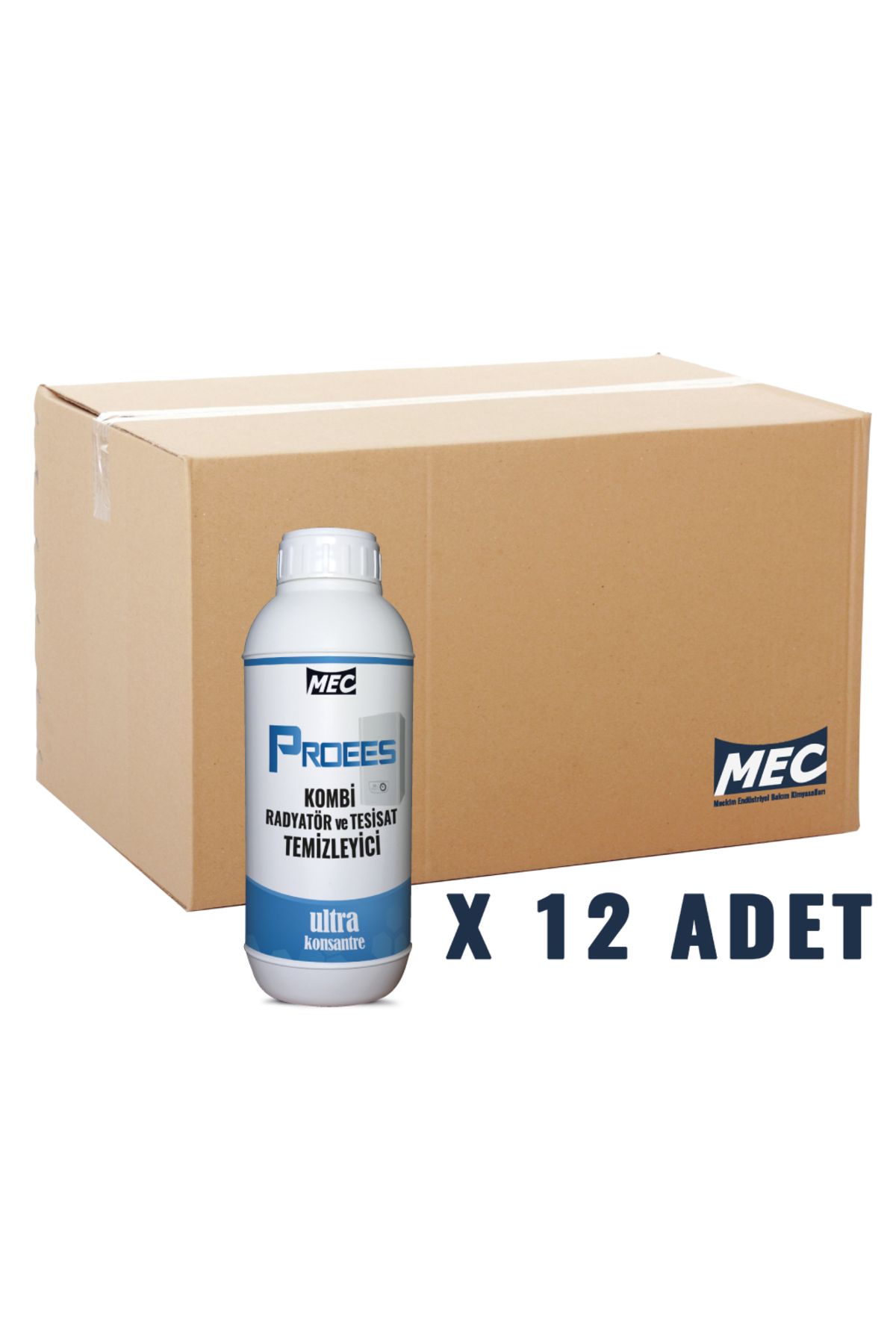 MECKİM Kombi Radyatör Ve Tesisat Temizleyici Proees 1L x 12 Adet