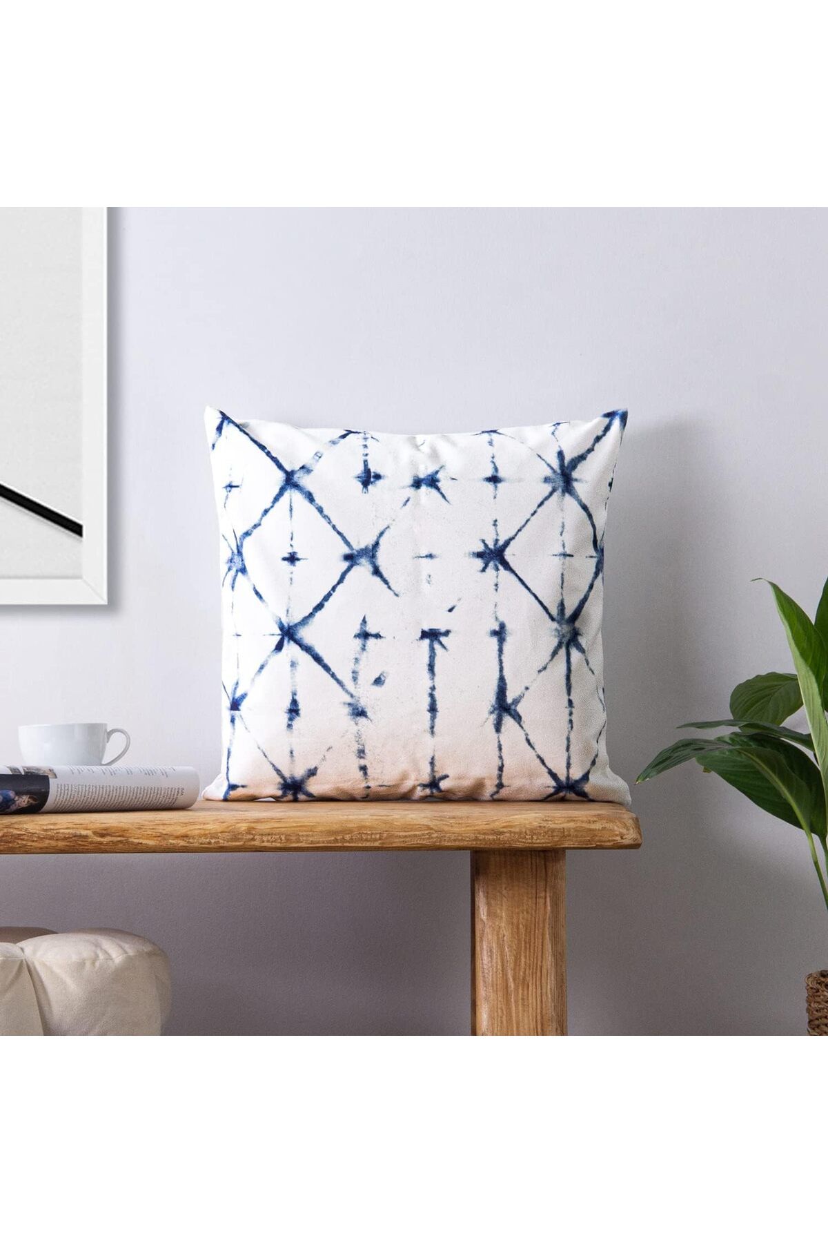 Mena Rise BlackShop Dekoratif Klasik Kırlent Kılıfı 45x45cm Açık Mavi 45x45 1064272