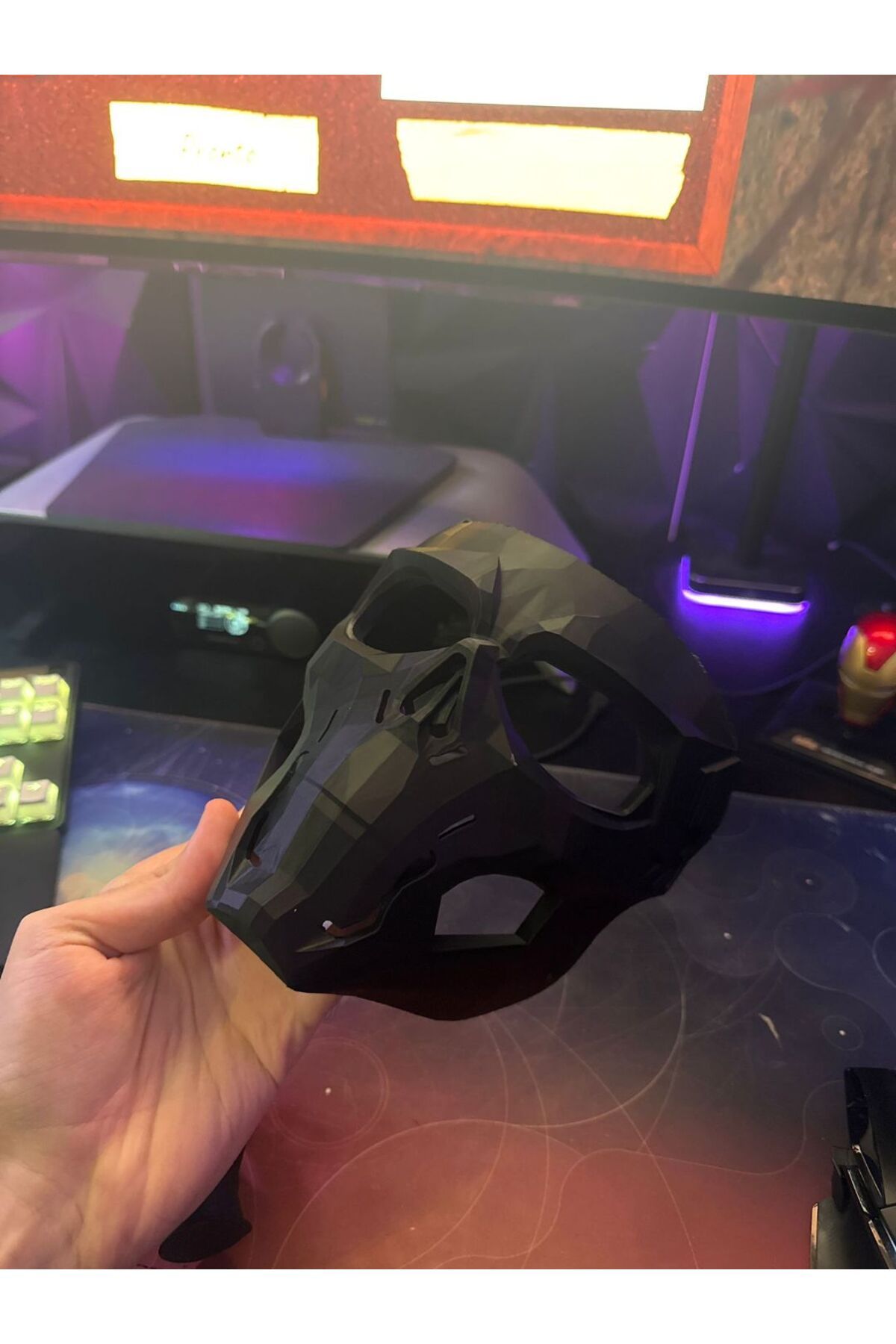 Elysee 3D Death Shadow Escape from Tarkov Maske – 3D Yazıcı Tasarım Dekoratif Oyun Aksesuarı