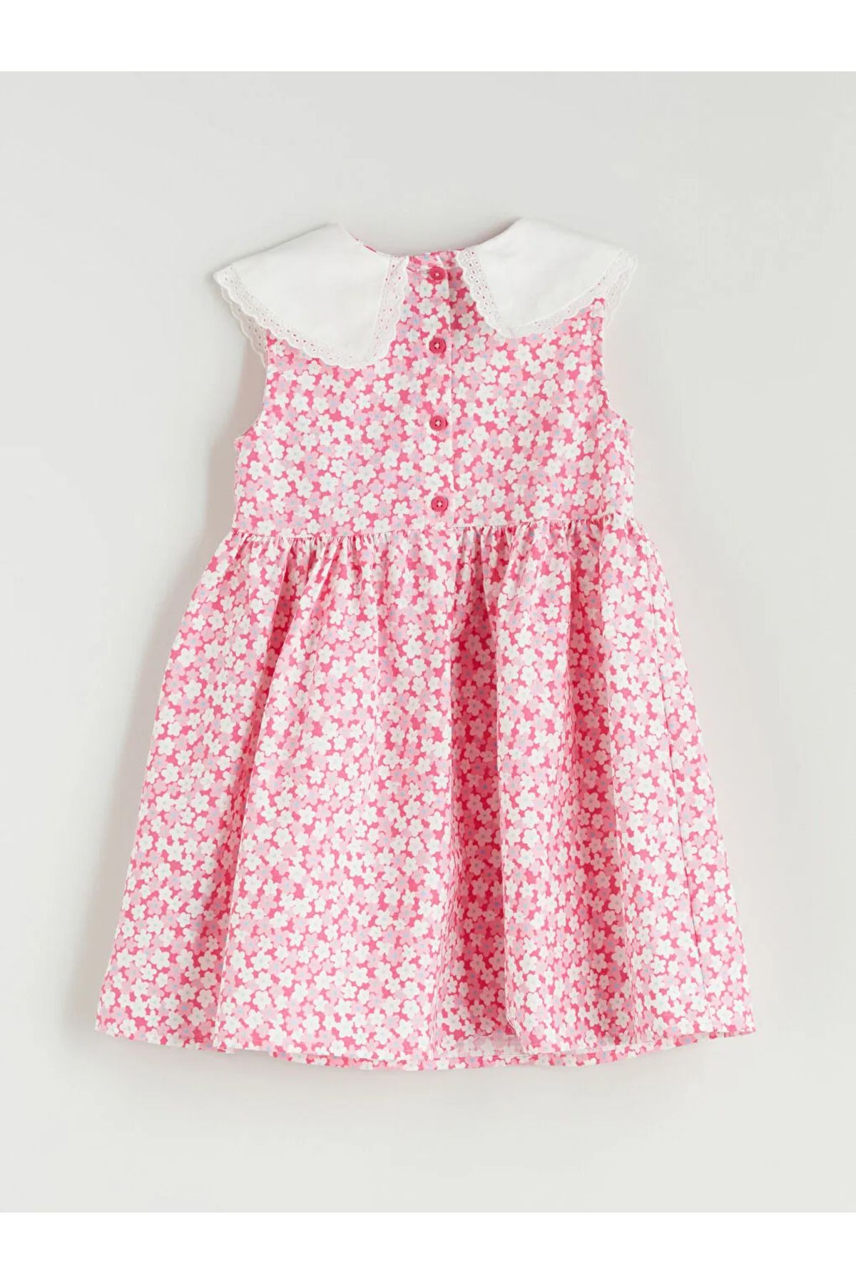 LC Waikiki-Rochie pentru fetiță LCW baby Ecru Crew Deck Floral 3