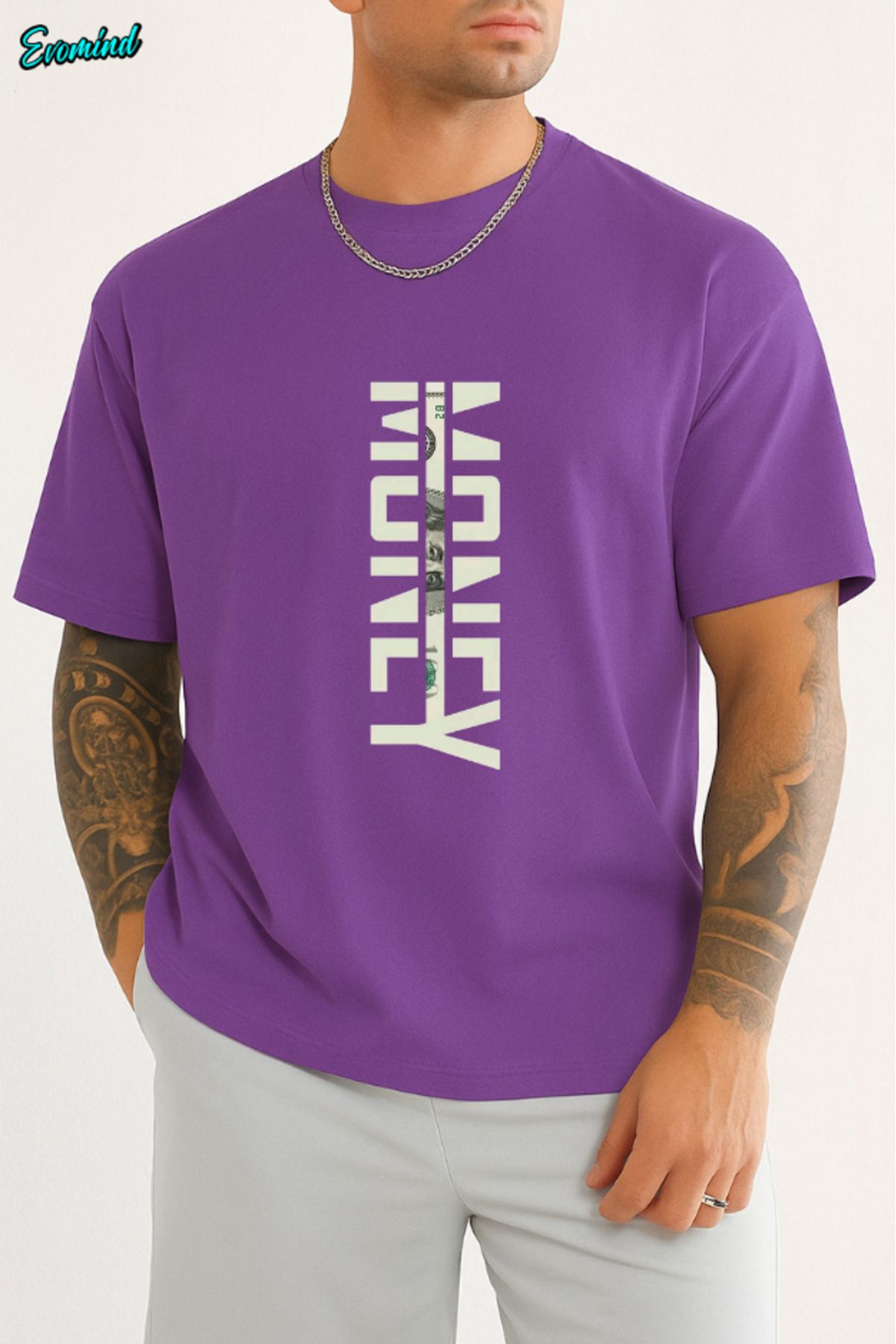 Evomind Money Baskılı Unisex T-shirt