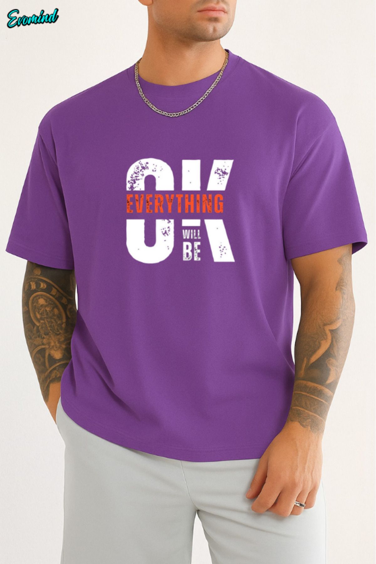 Evomind Ok Baskılı Unisex T-shirt