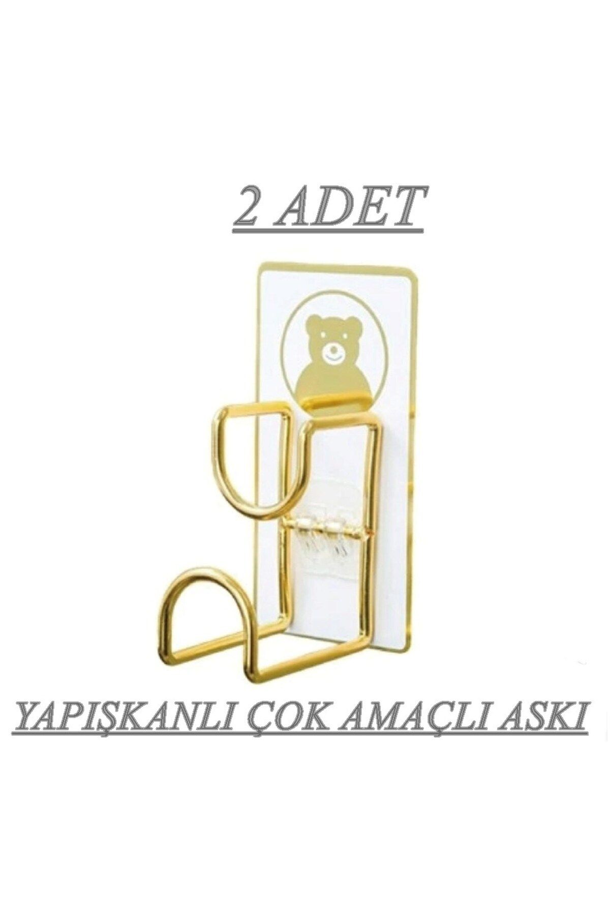 For Prime 2 Adet Figürlü Mutfak Banyo Askısı Güçlü Kendinden Yapışkanlı Kapı Duvar Askısı Tekli Kanca 2 Adet